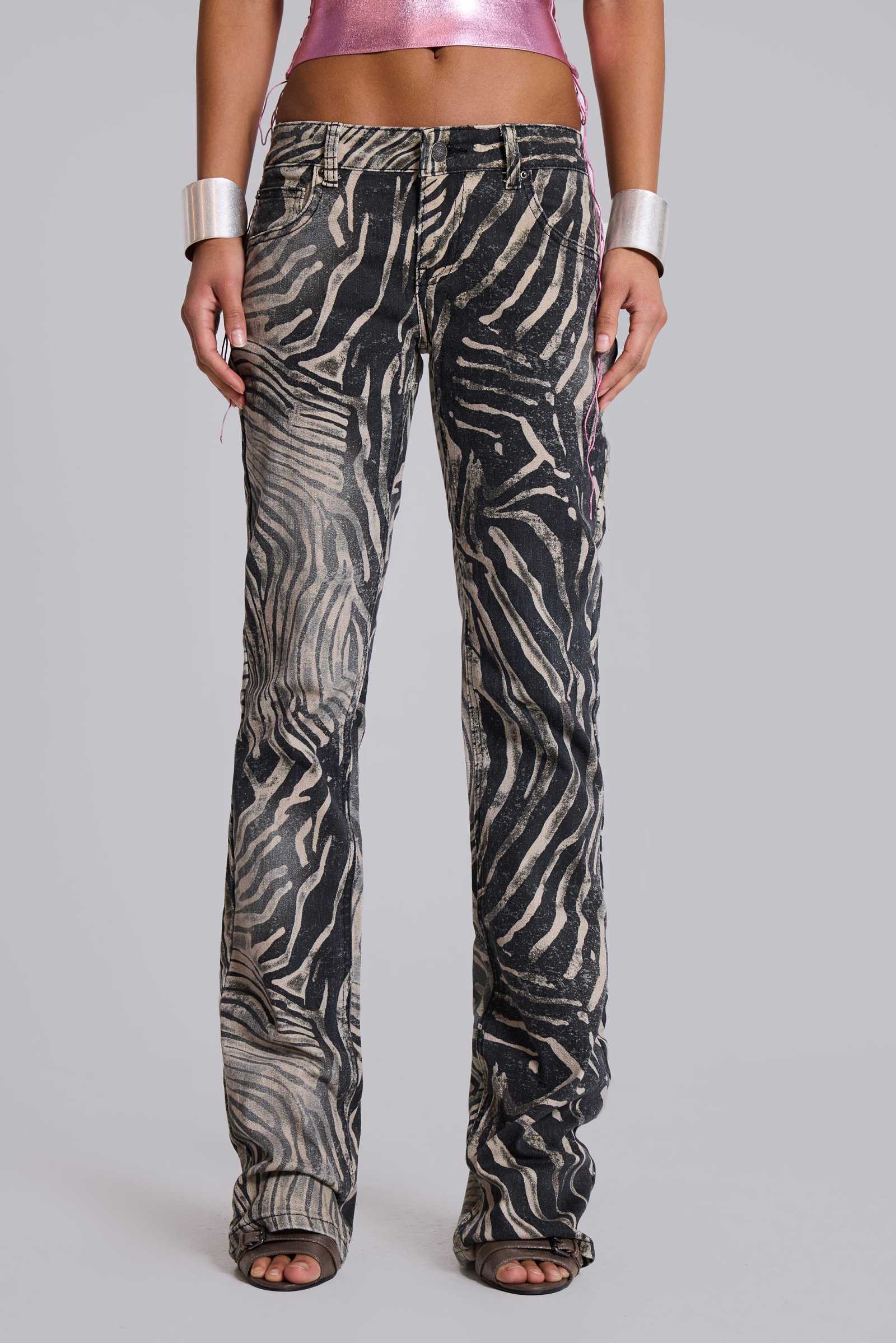 Leona Bootcut Cooper Jeans in Zebra