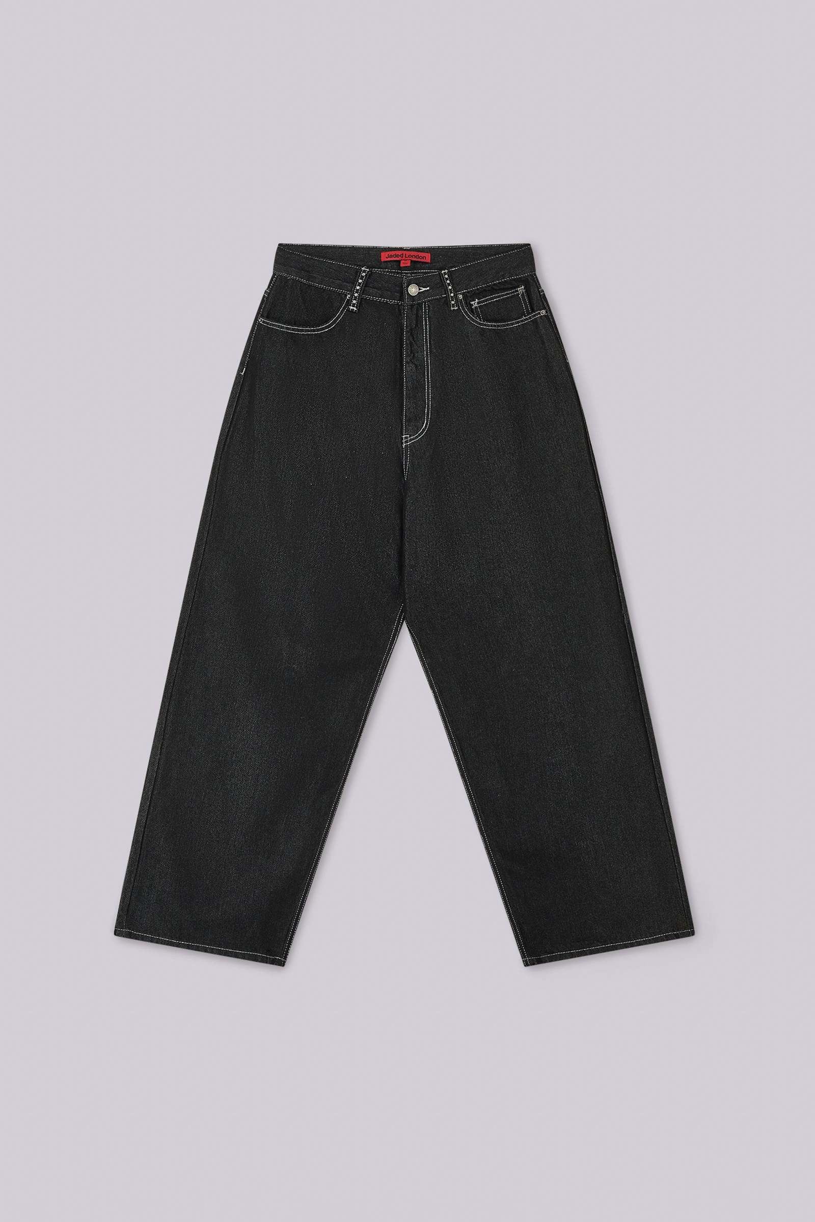 ★★★ 　JADED LONDON Colossus Burgundy Burgundy Washed XL Colossus Jeans | Jaded London | Clothing