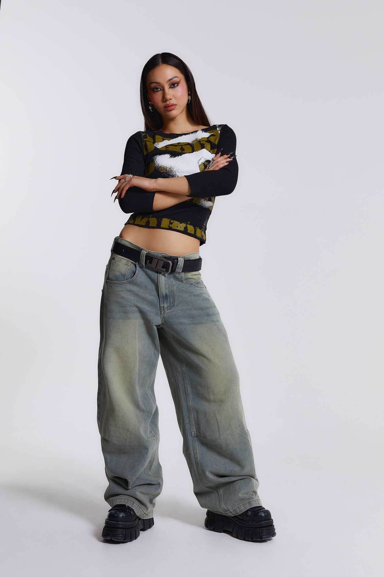 Shop Emblem Leather Belt | Jaded London | Clothing Shop Emblem Leather Belt | Jaded London | Clothing