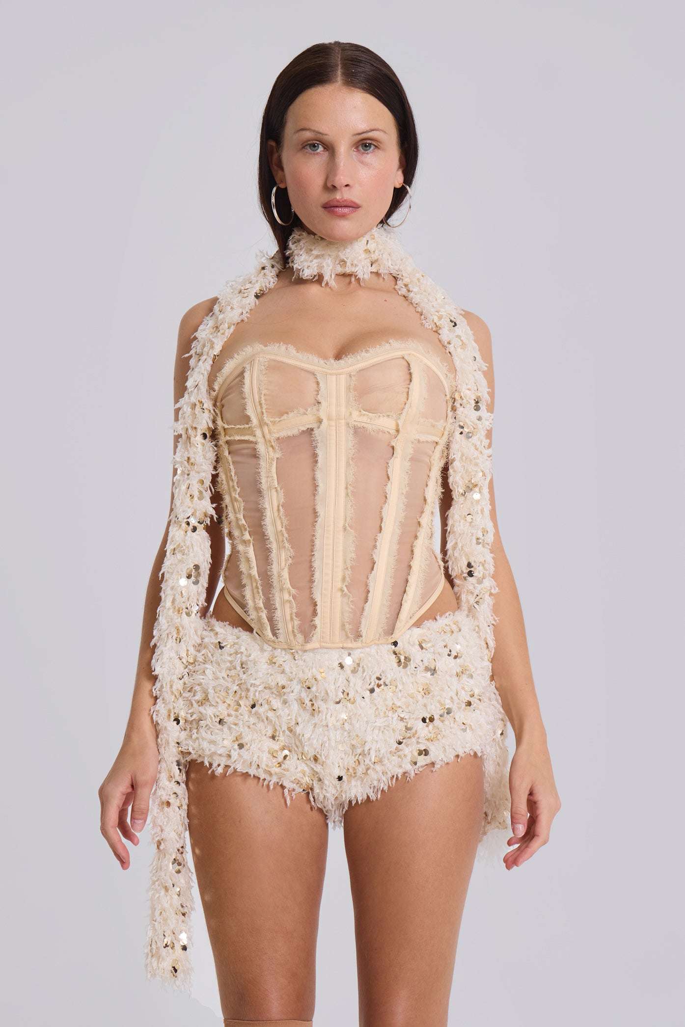 Champagne Mini Bloomer Shorts