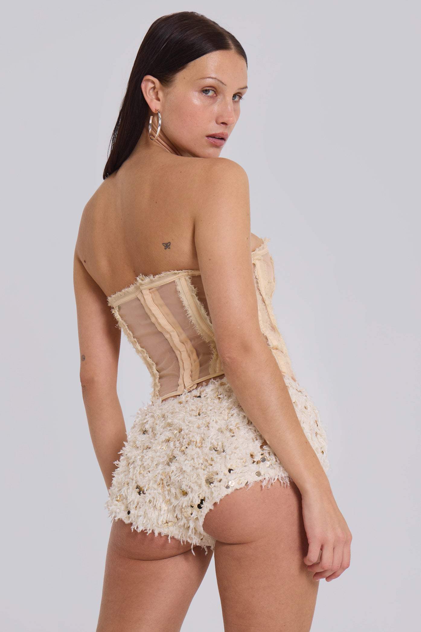 Champagne Mini Bloomer Shorts