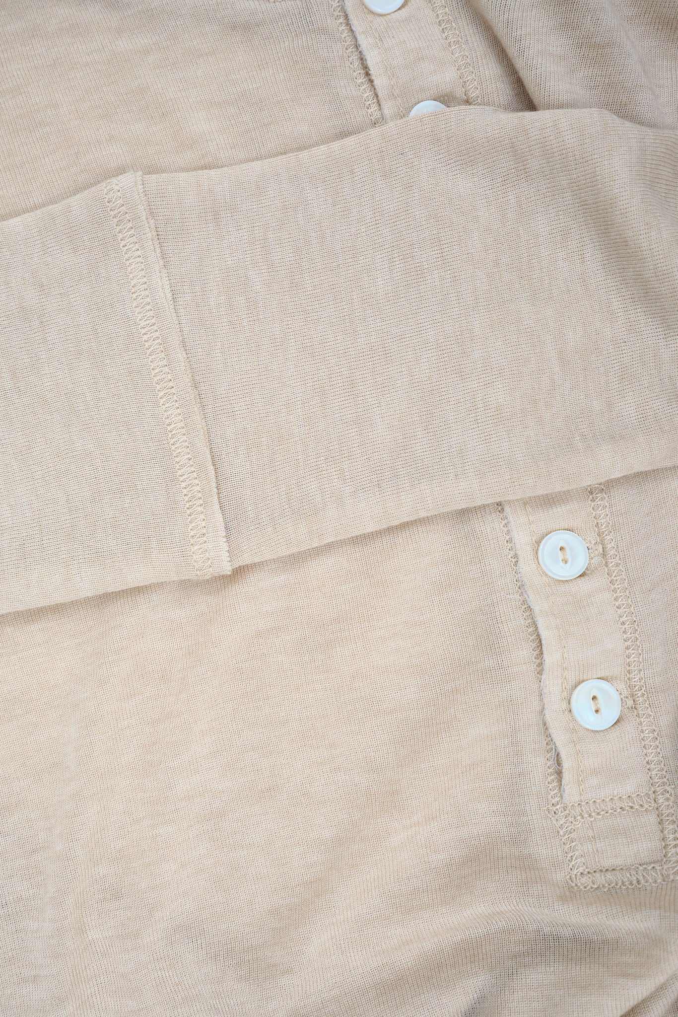 Oatmeal Haze Henley Top