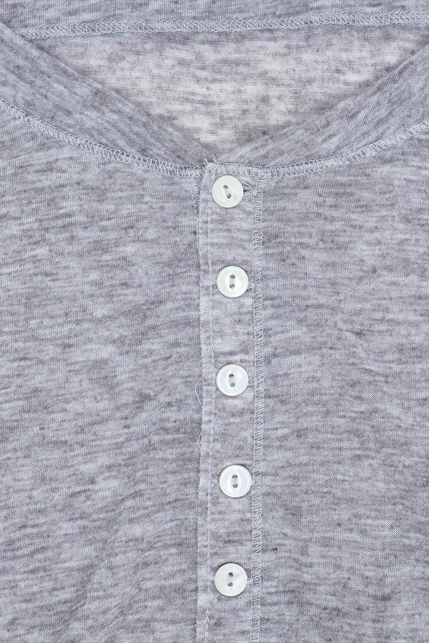 Grey Marl Haze Henley Top