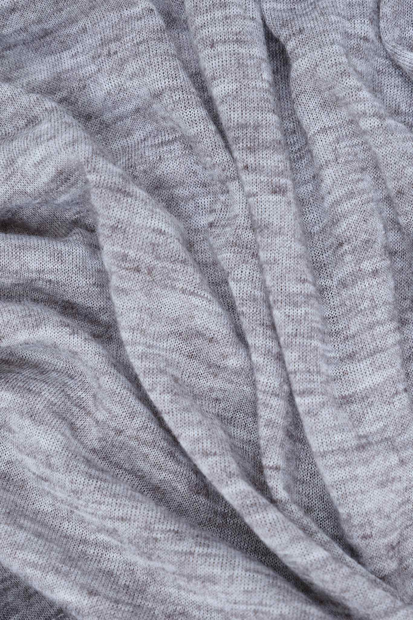 Grey Marl Haze Henley Top