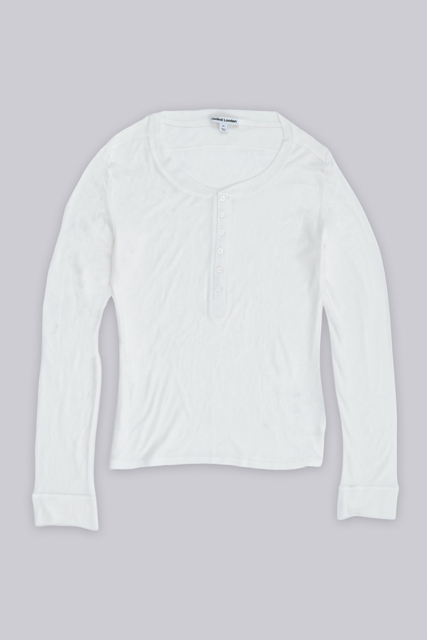 White Haze Henley Top