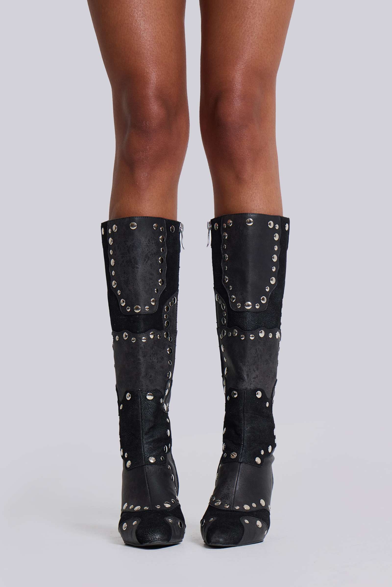Shadow Studded Knee-High Boot