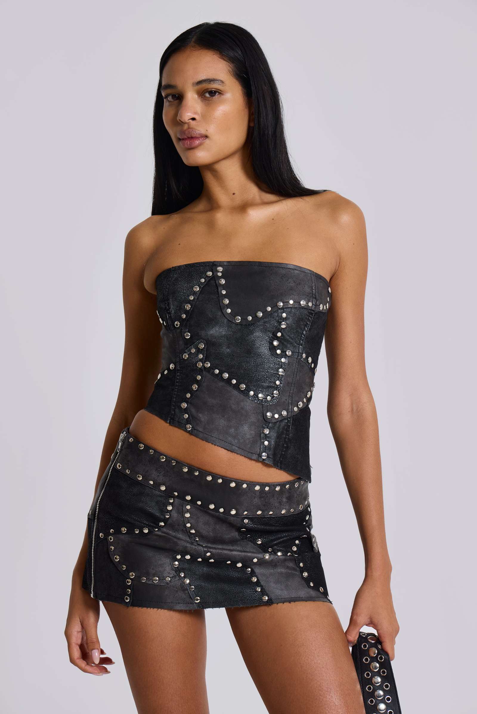 Shadow Studded Corset Top