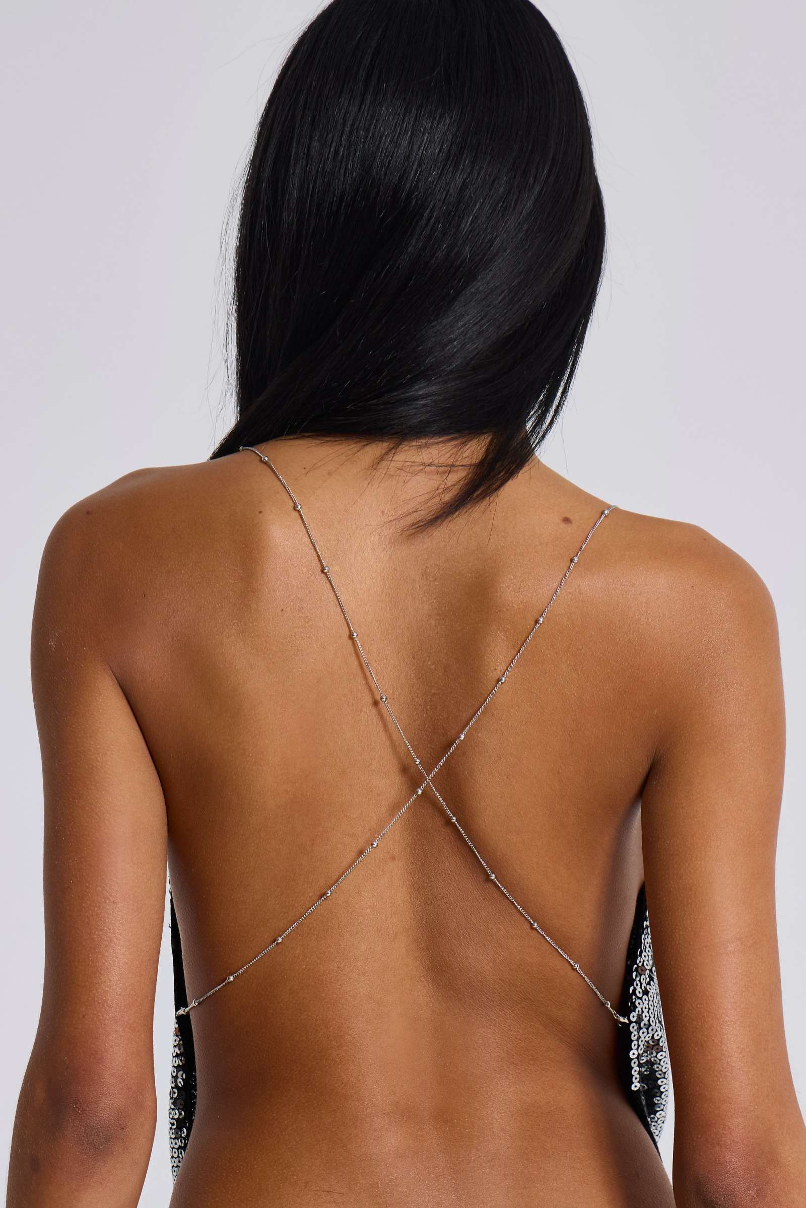 Asteria Backless Top In Sequin