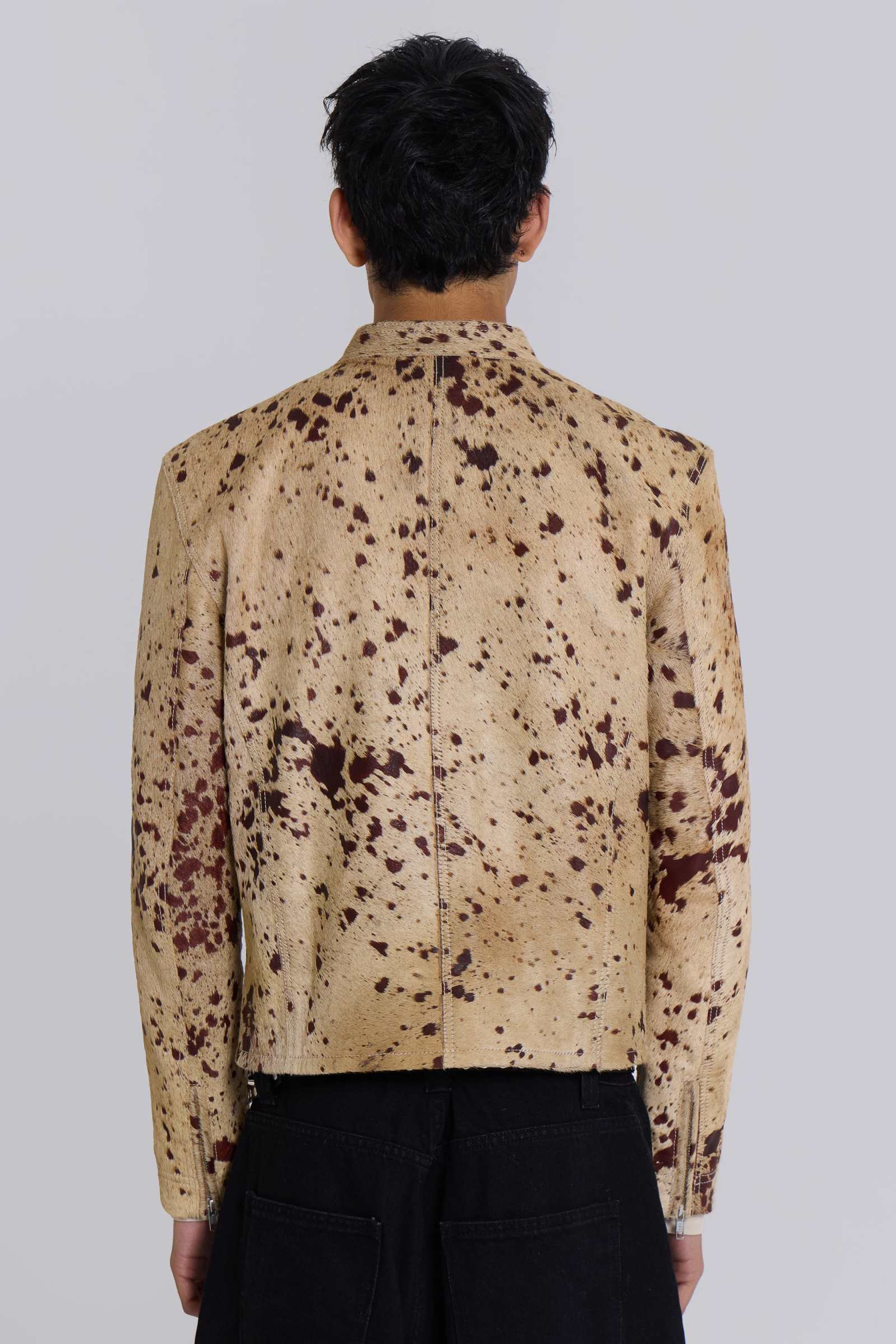 Cowhide Real Leather Piston Jacket