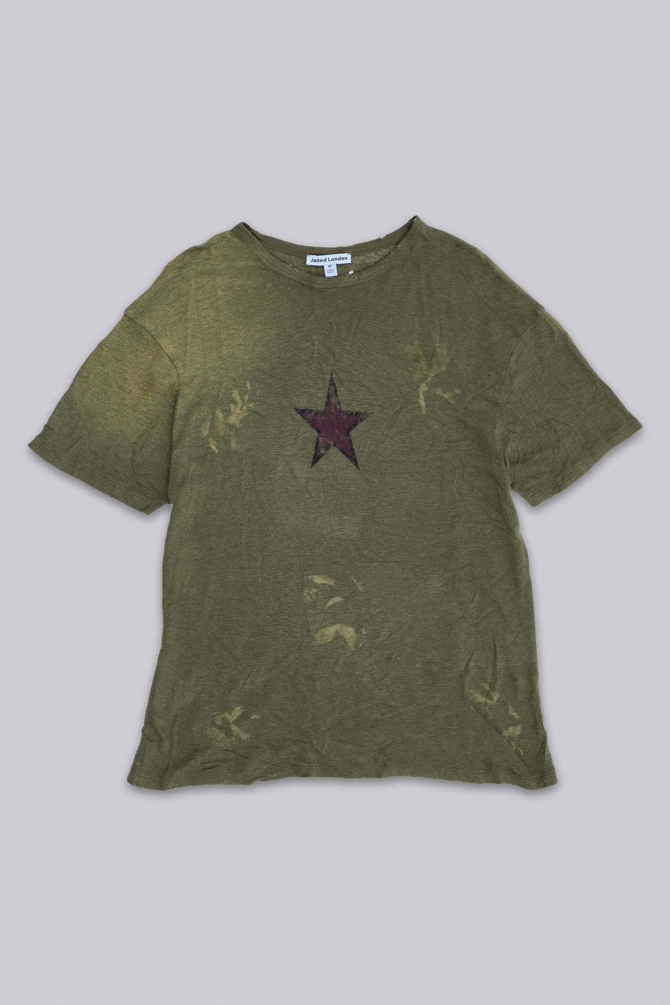Green Star Sun Faded T-Shirt