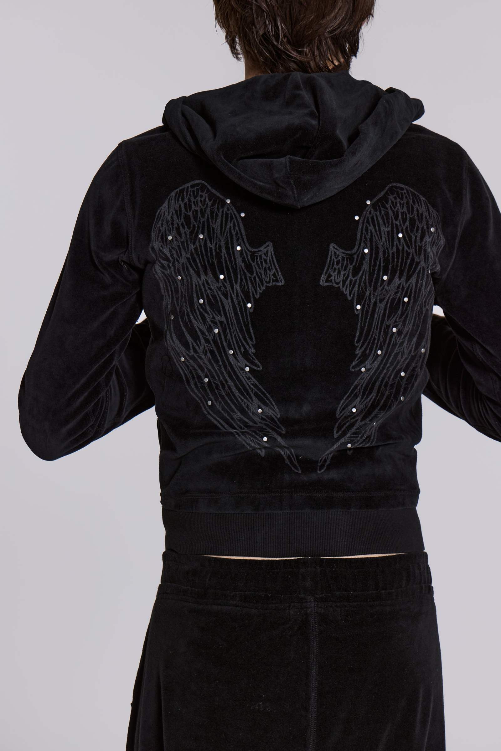 Angel Velour Zip Hoodie