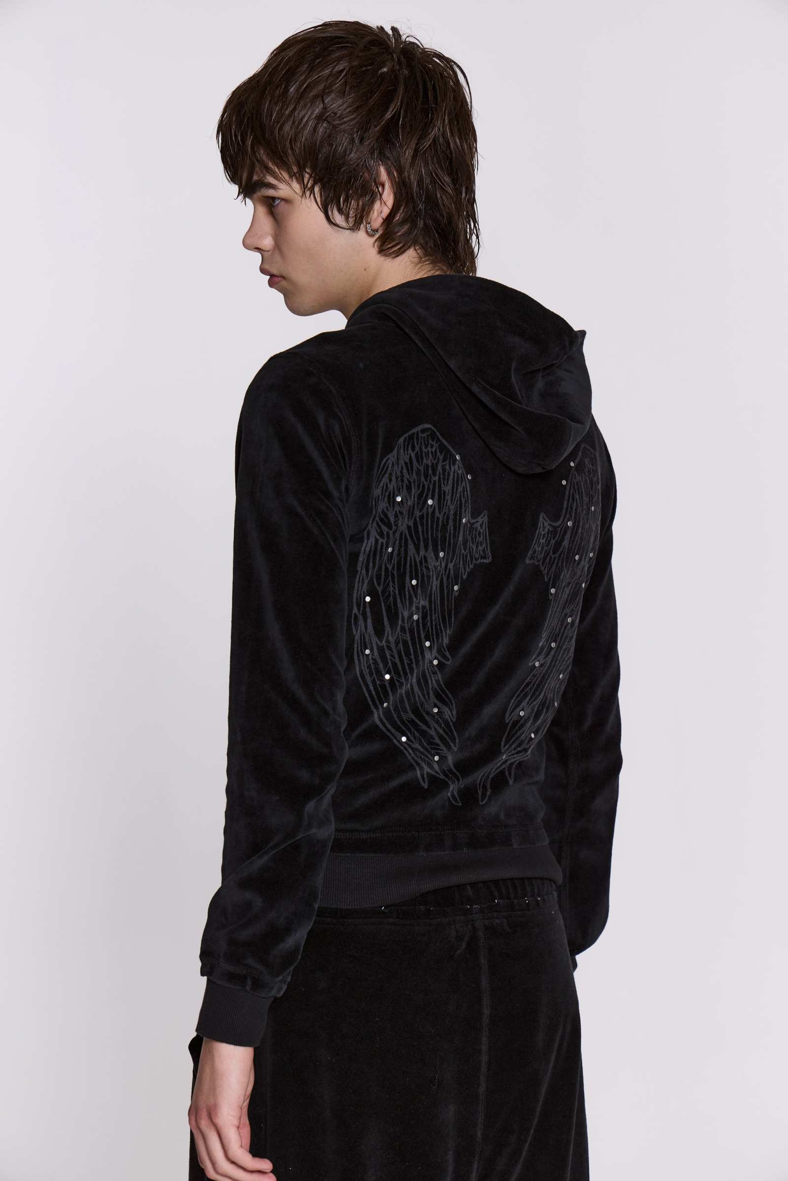 Angel Velour Zip Hoodie