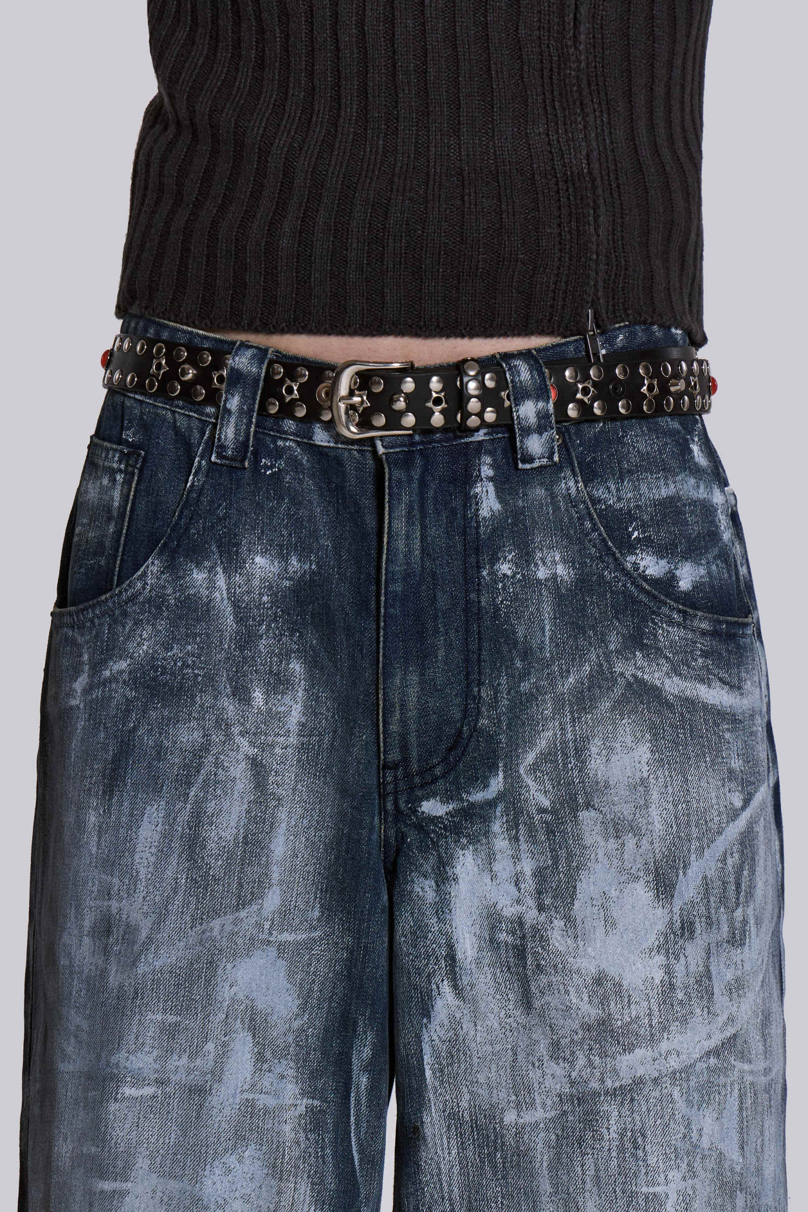 Black Starstud Belt