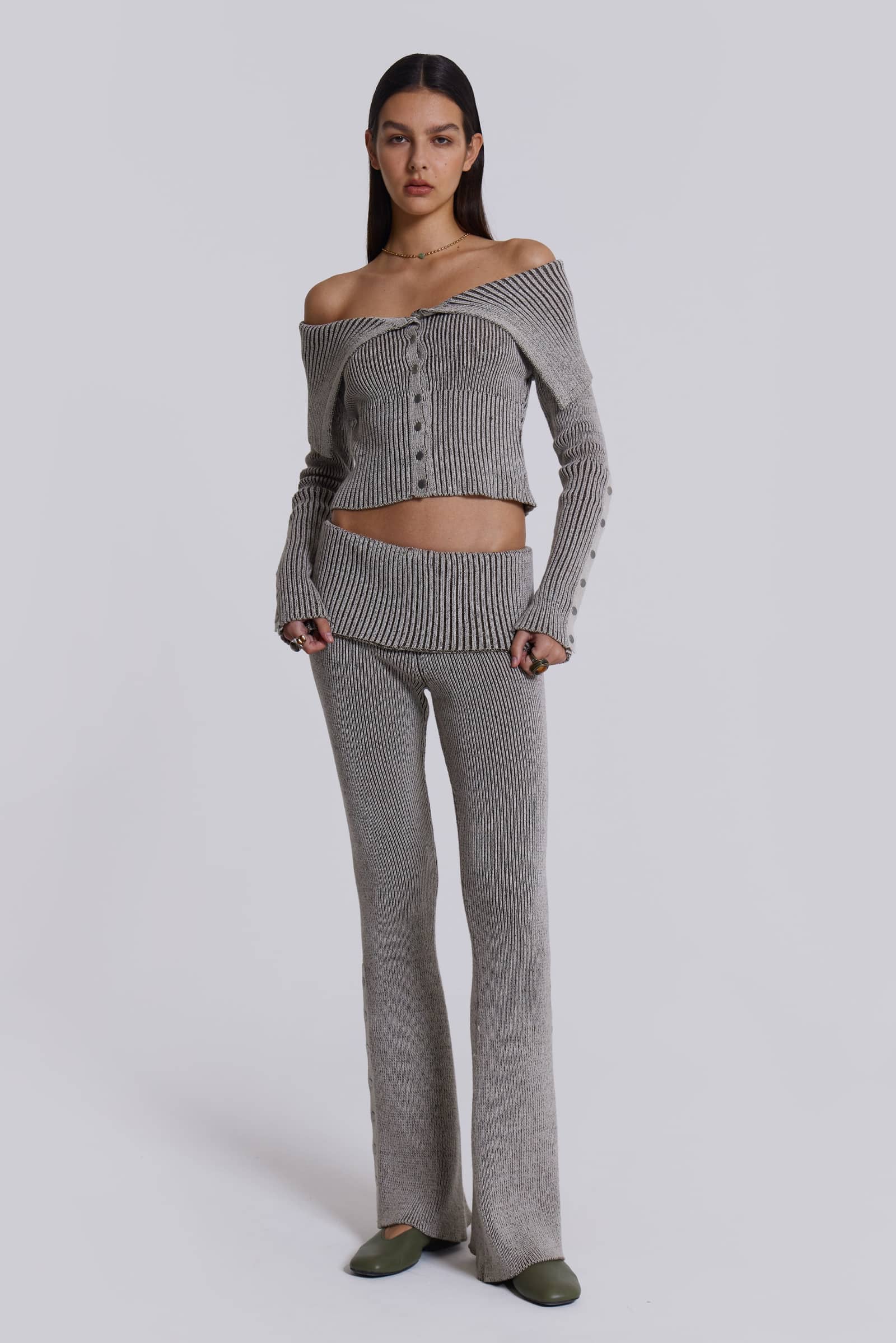Kensu Off The Shoulder Knit Top
