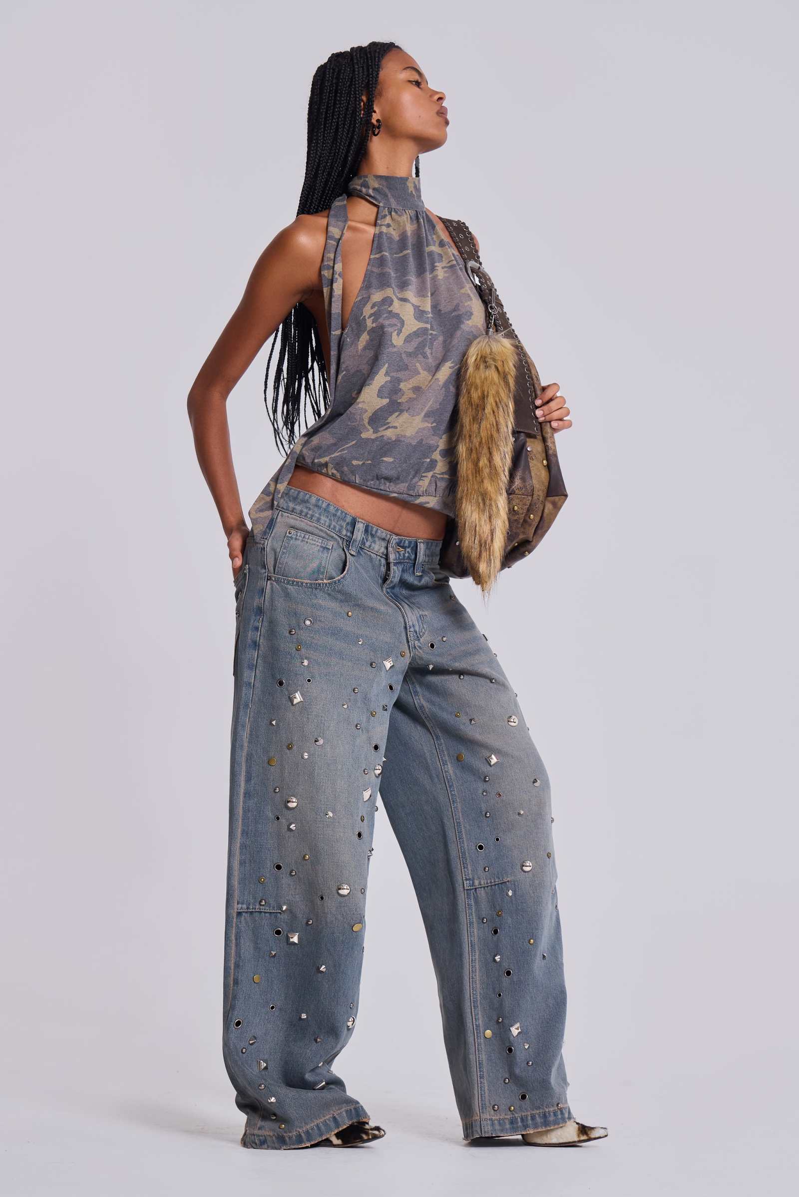 Bolted Studded Colossus Jeans