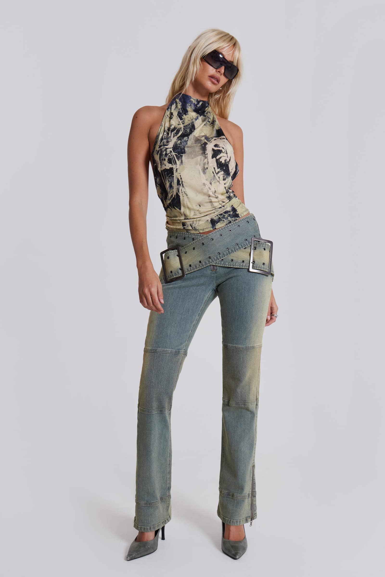 Shop Assassin Light Denim Jeans | Jaded London | Clothing