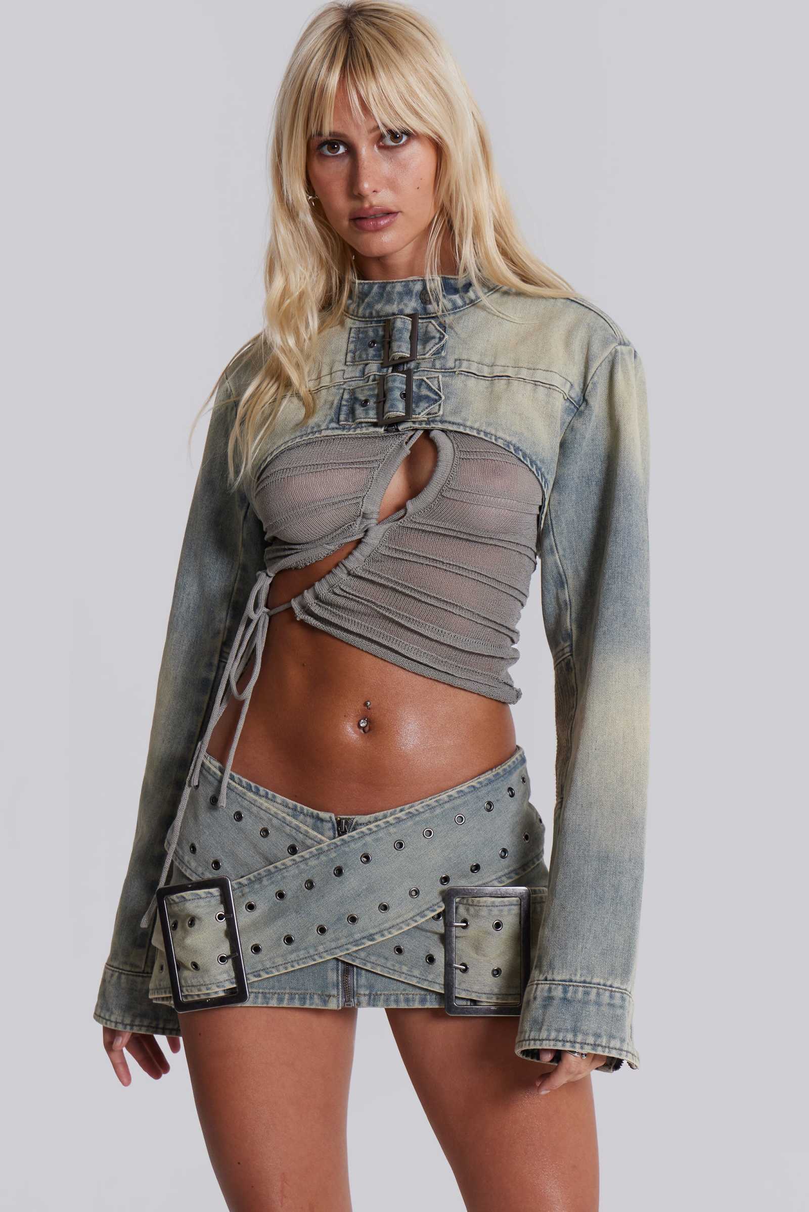 Denim Assassin Micro Mini Skirt