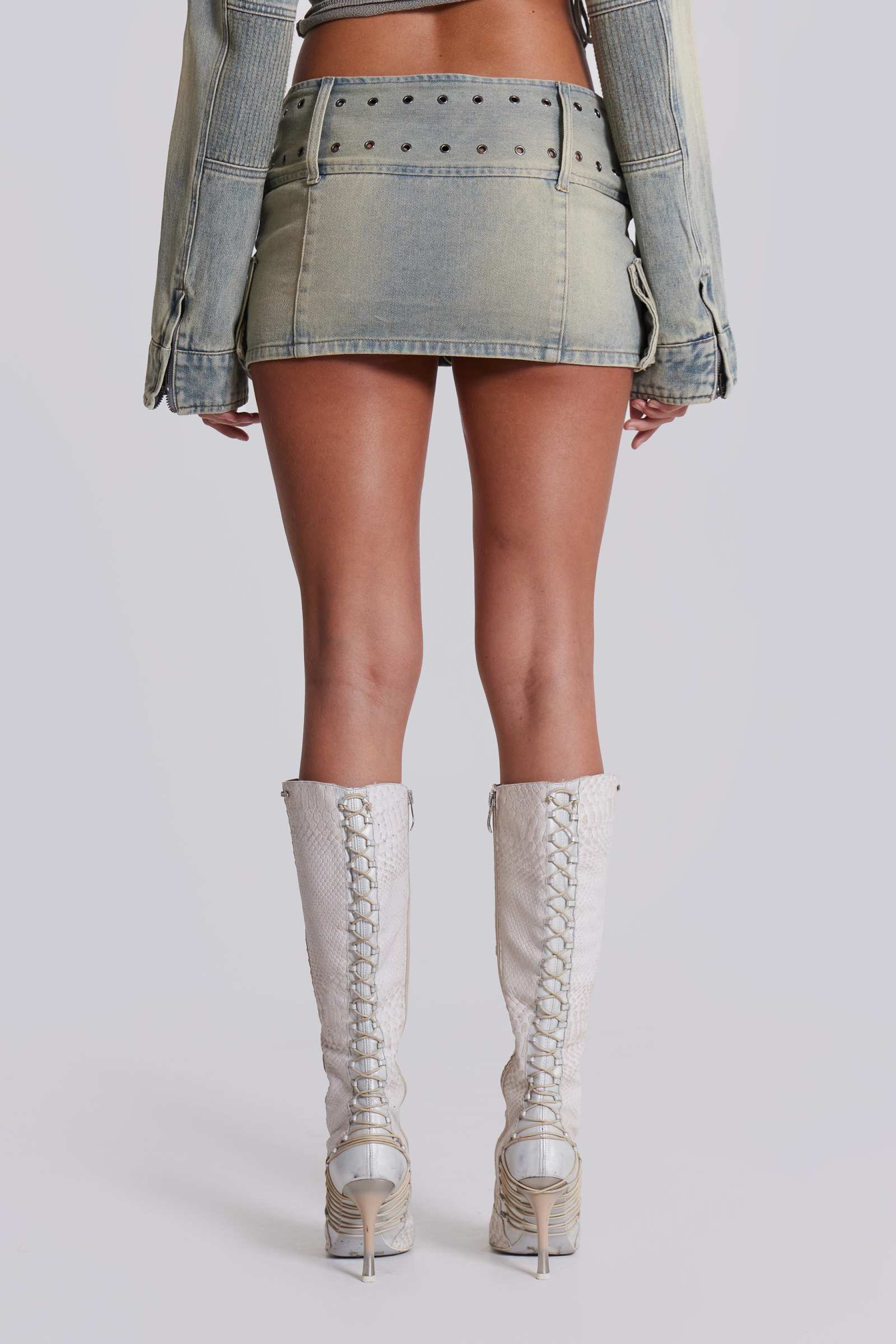 Denim Assassin Micro Mini Skirt