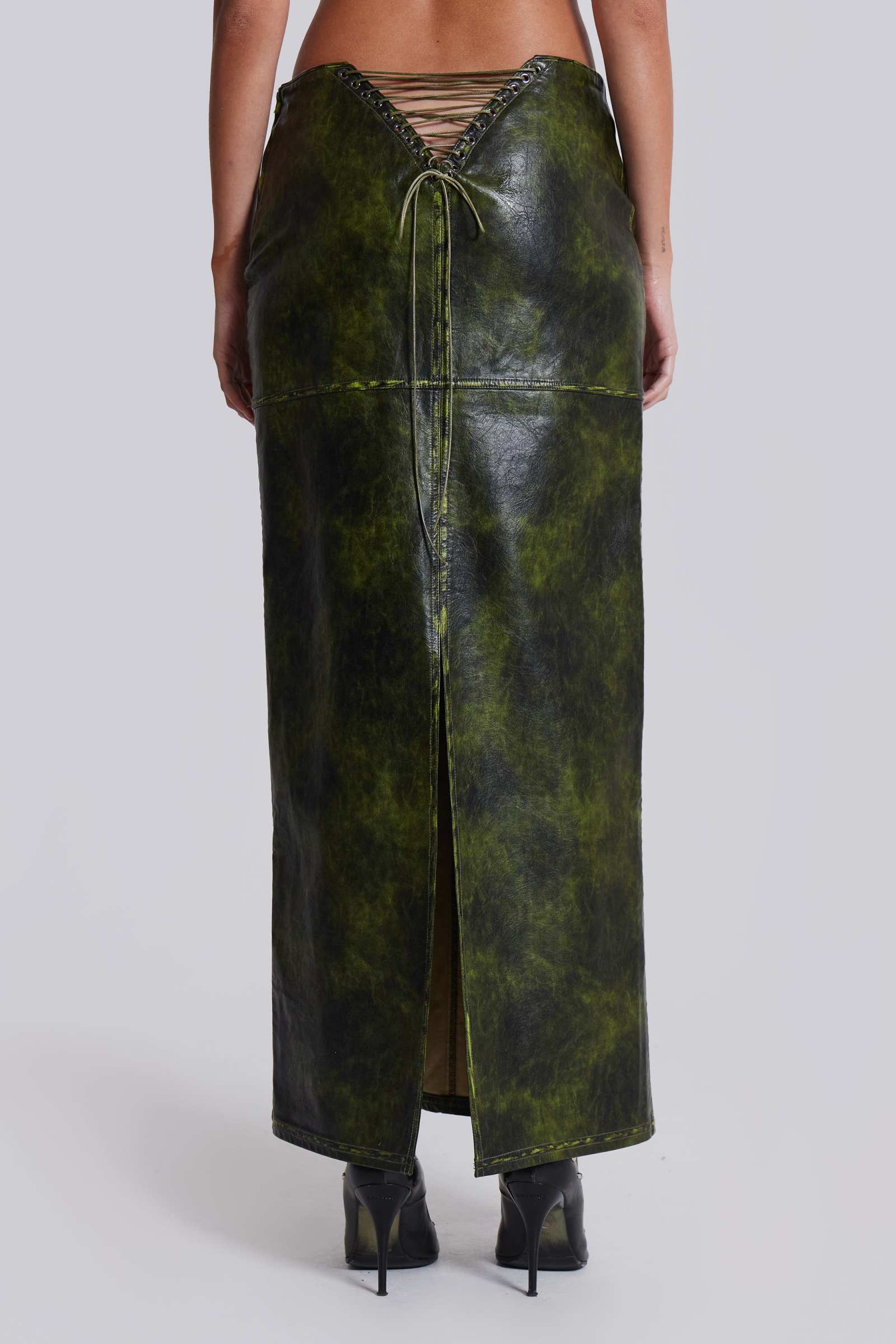 Venom Faux Leather Maxi Skirt