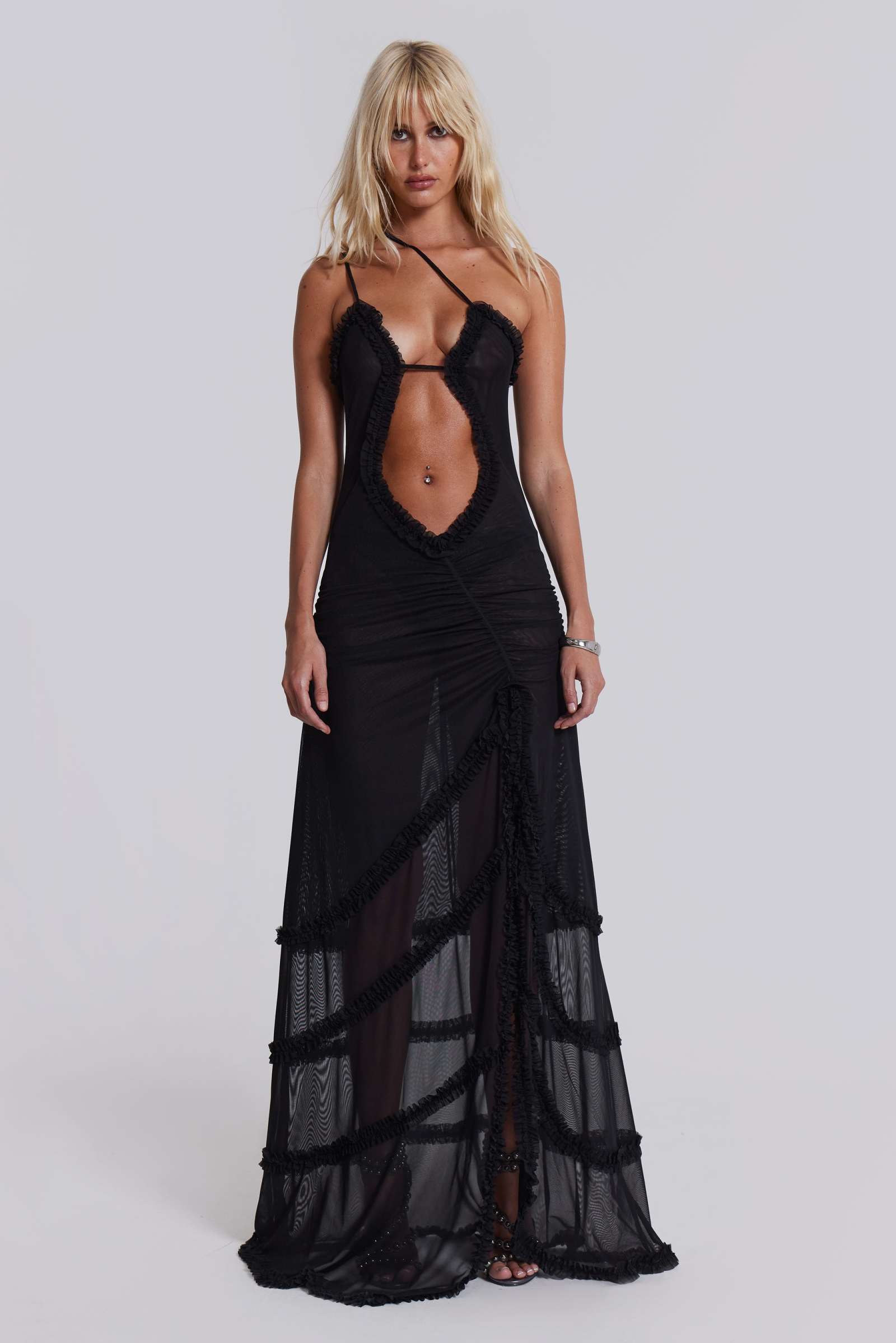 Fatale Maxi Dress in Midnight Black