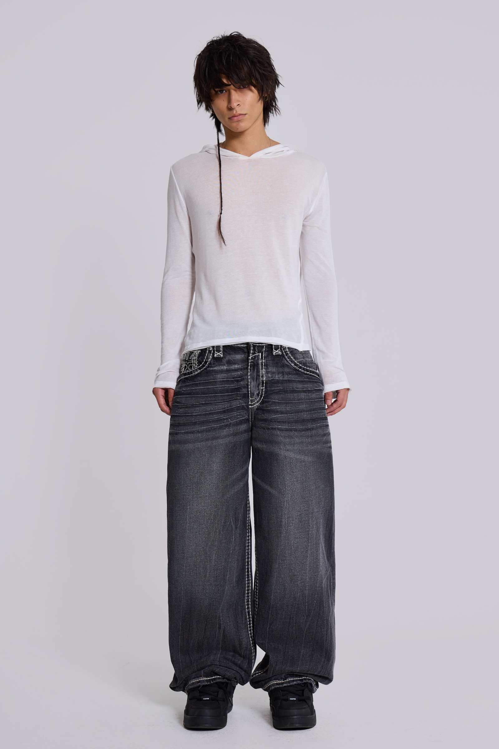 Rock Revival Axel Colossus Jeans in Washed Black