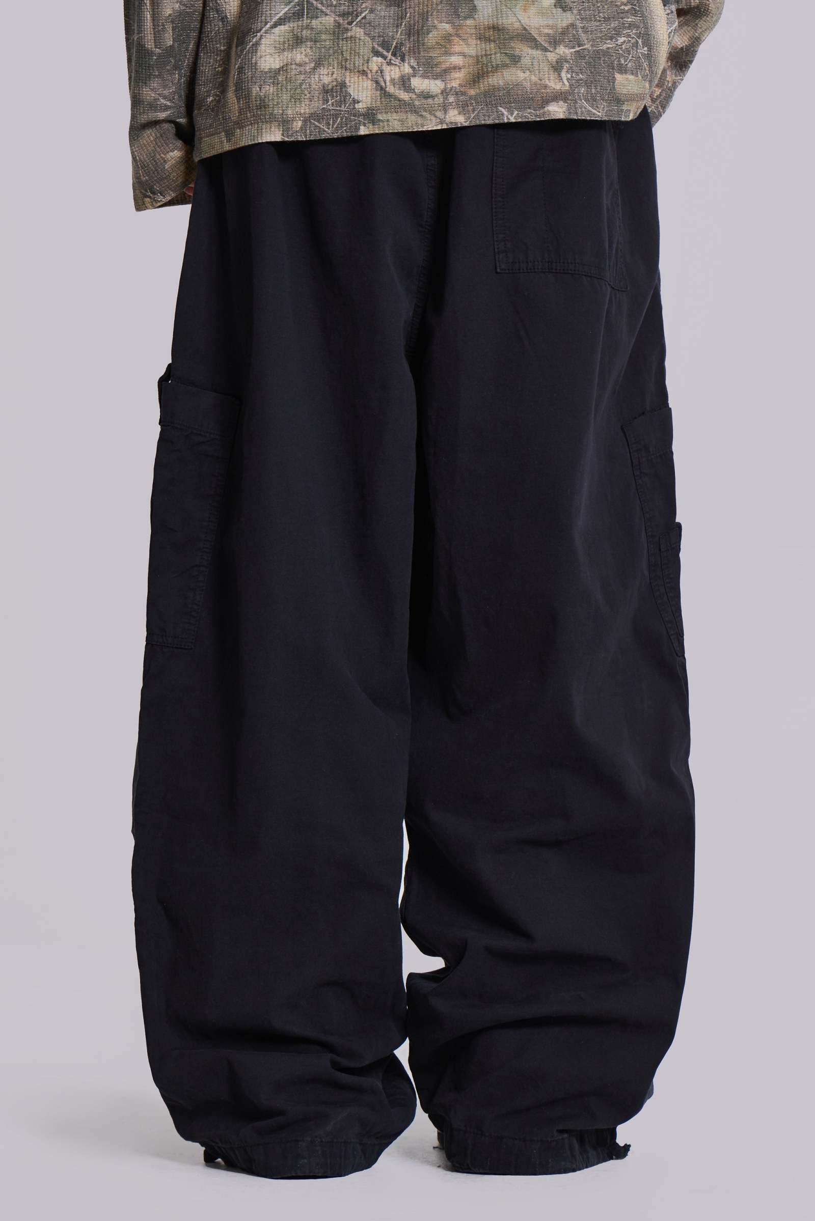 Black Parachute Cargo Pants