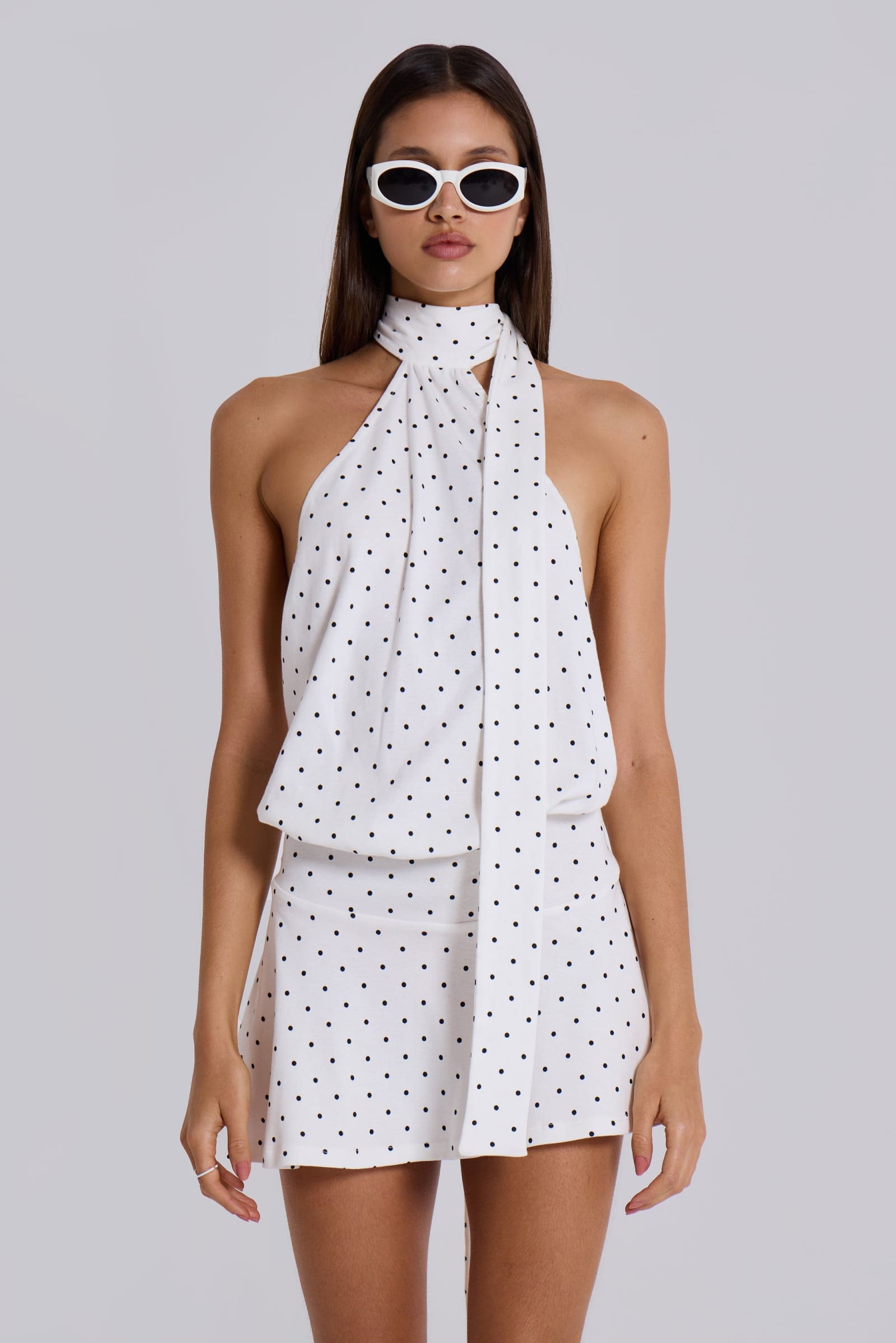 backless polka dot dress Shop Enya Backless Mini Dress in Polkadot | Jaded London