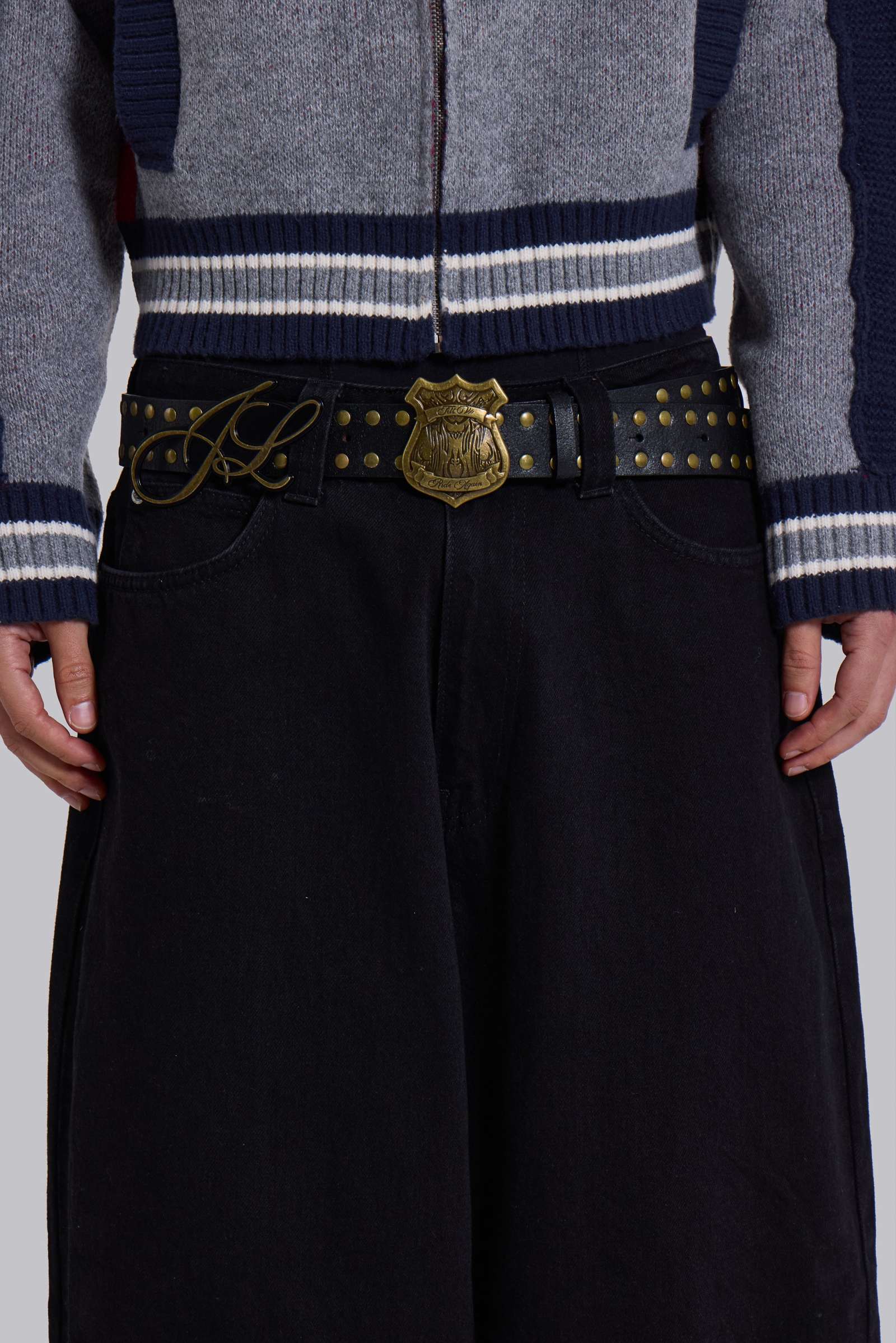 Shield Double Buckle Belt