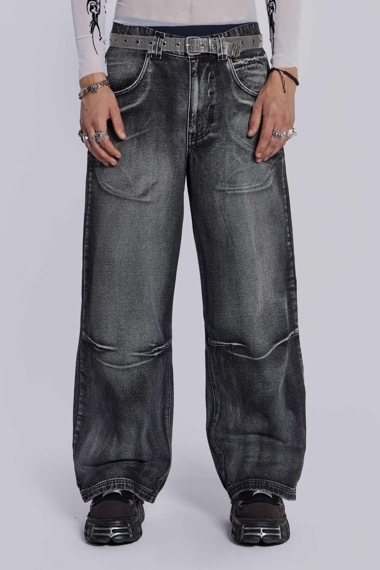 Shop Black Ethereal Colossus Jeans | Jaded London | Clothing Shop Black Ethereal Colossus Jeans | Jaded London | Clothing