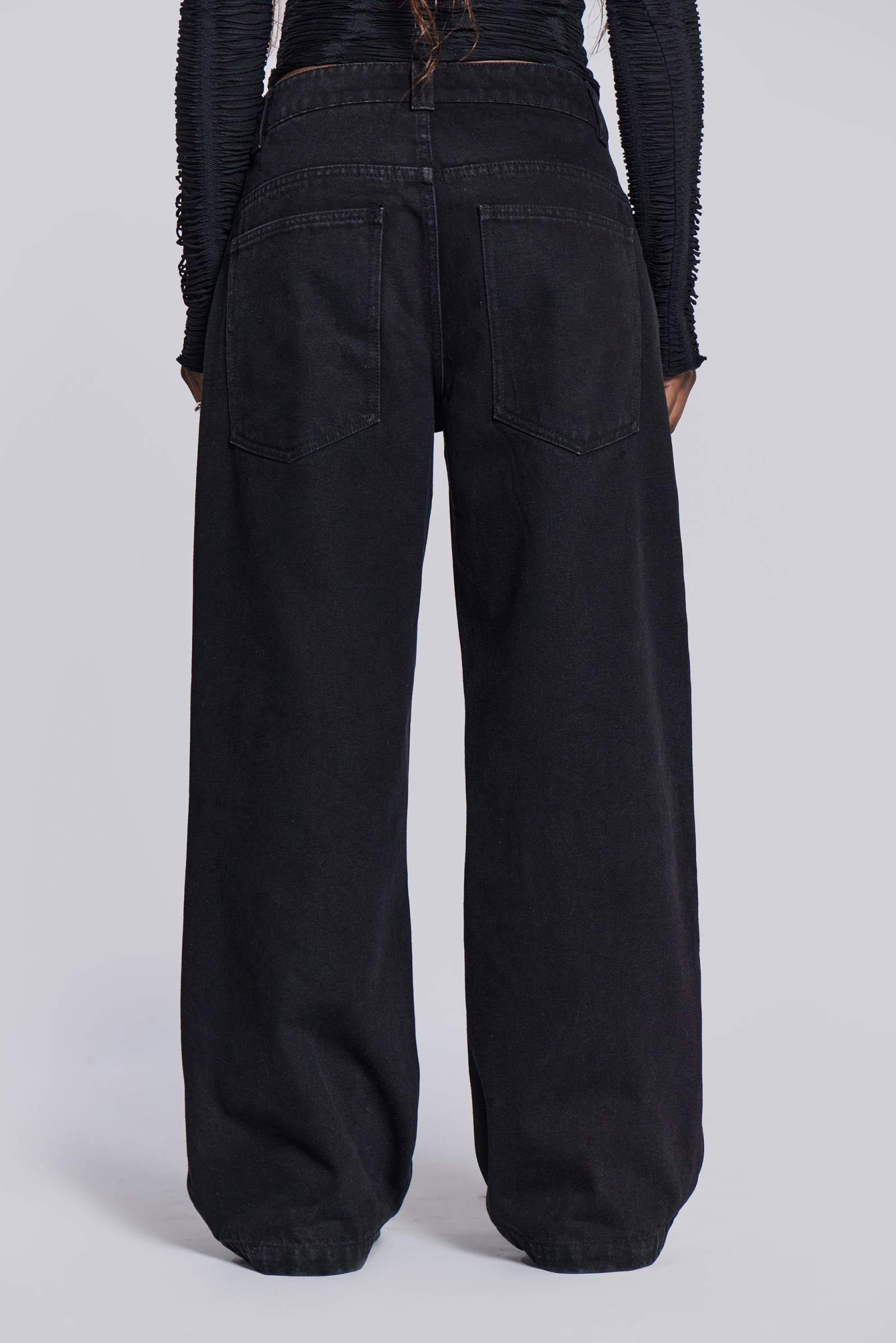 Solid Black Colossus Jeans