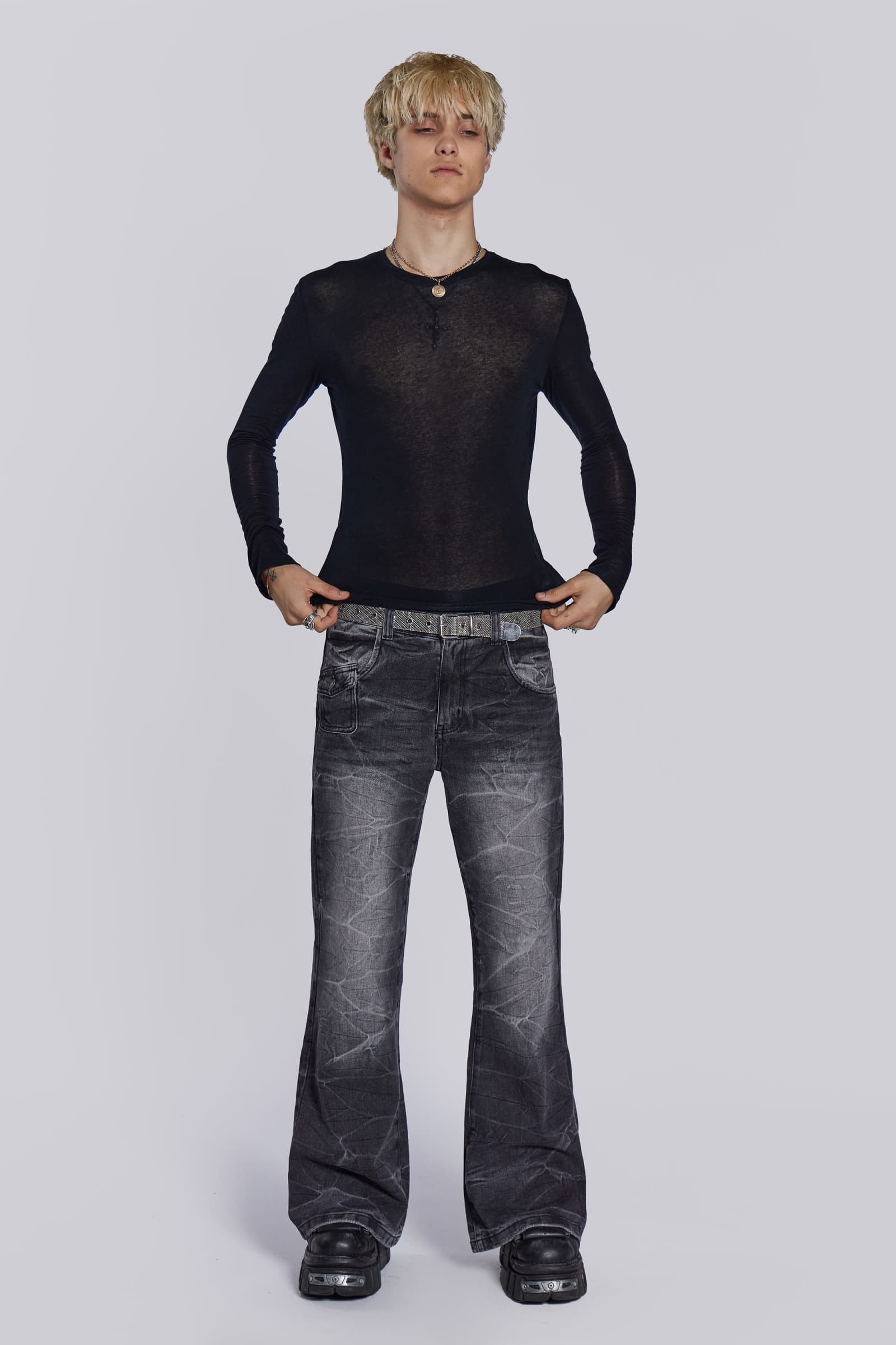 Black Mist Long Sleeve Top