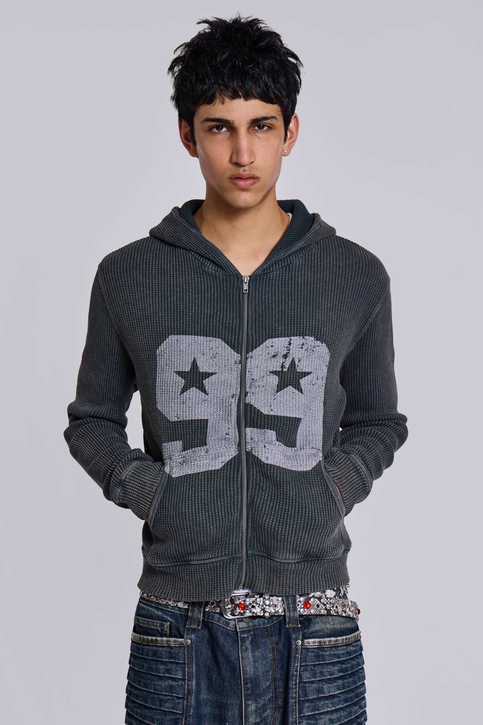 Shop 99 Waffle Hoodie | Jaded London | Clothing