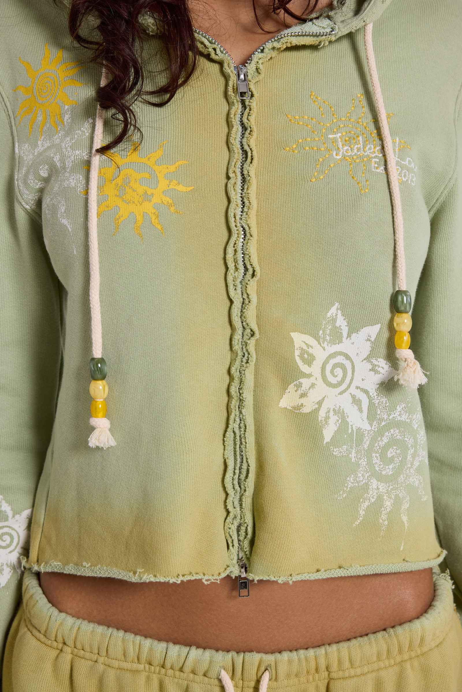 Cleo Sunfade Zip Through Hoodie