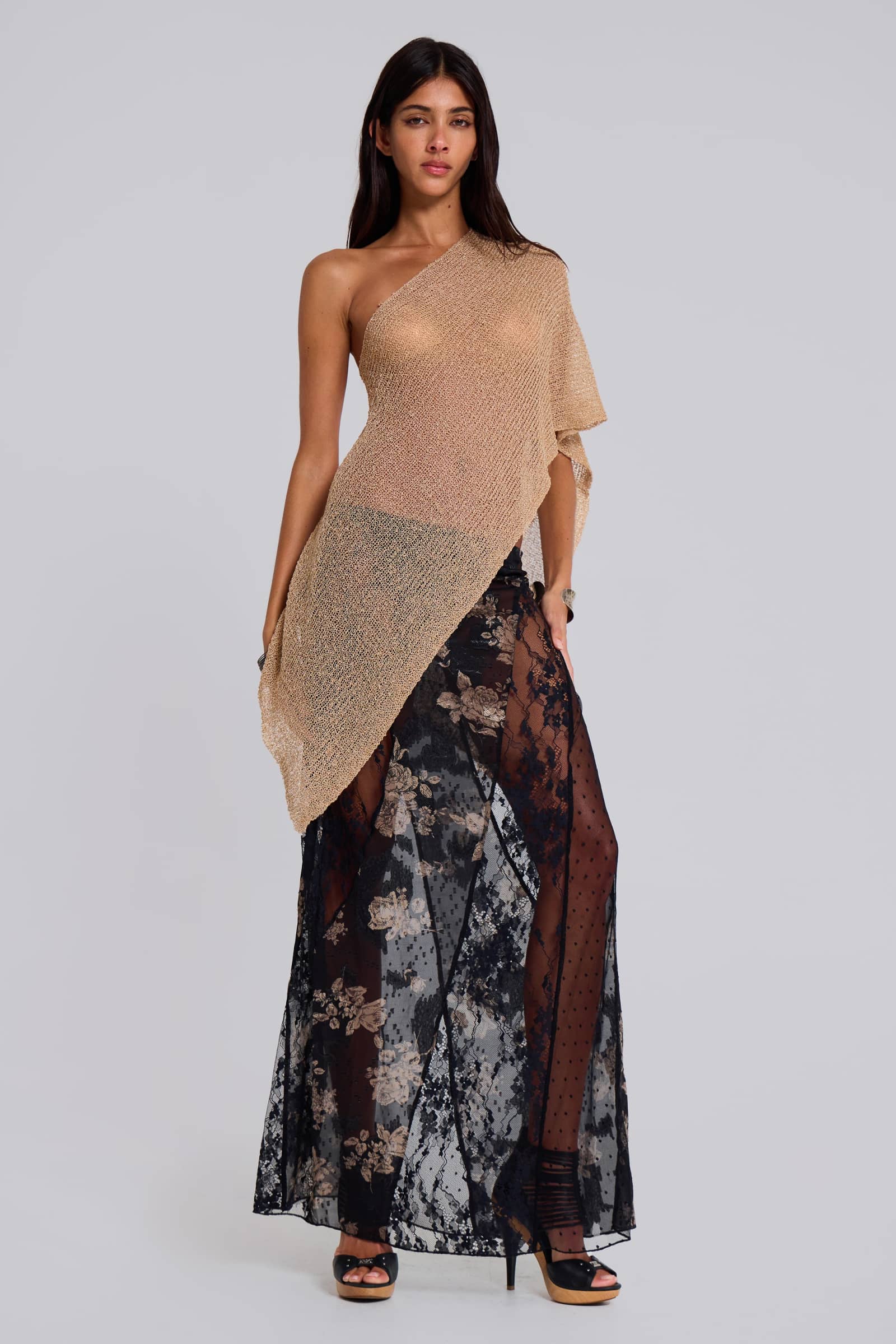 Infinity Multiway Knit Cape in Sand