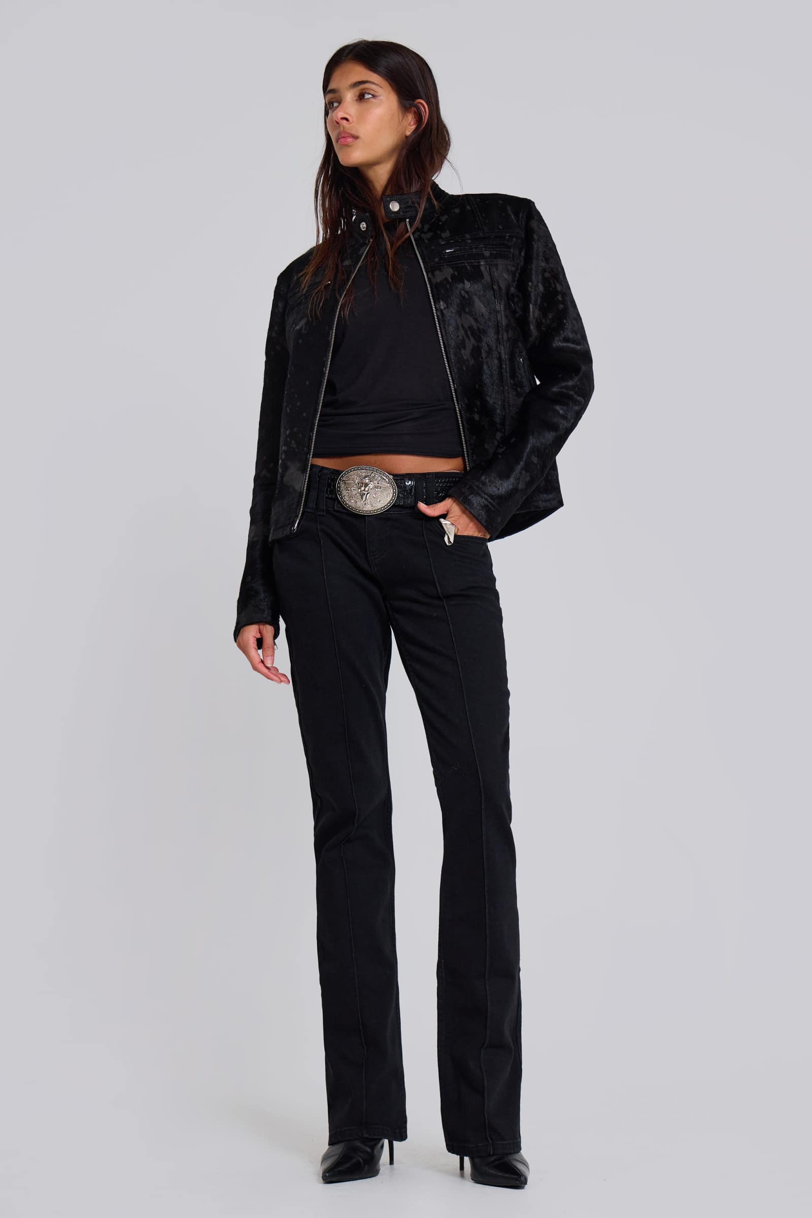 Solid Black Thirteen Jeans
