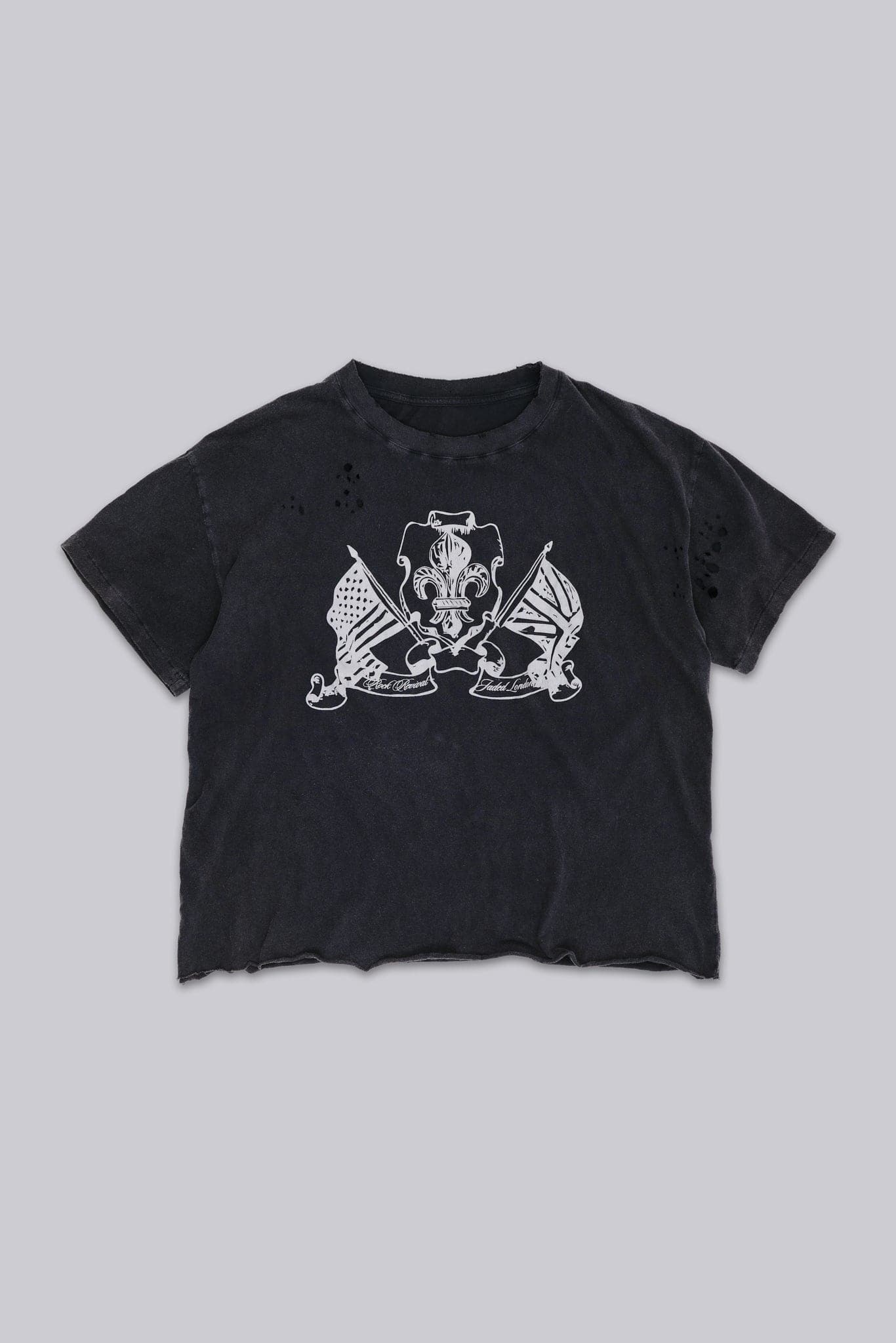 Rock Revival Distressed National Cropped T-Shirt