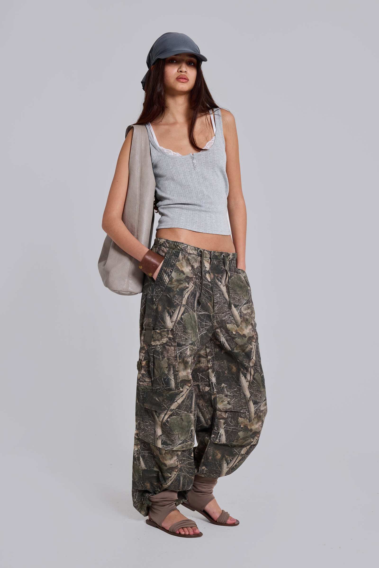 Woodland Camo Parachute Pants