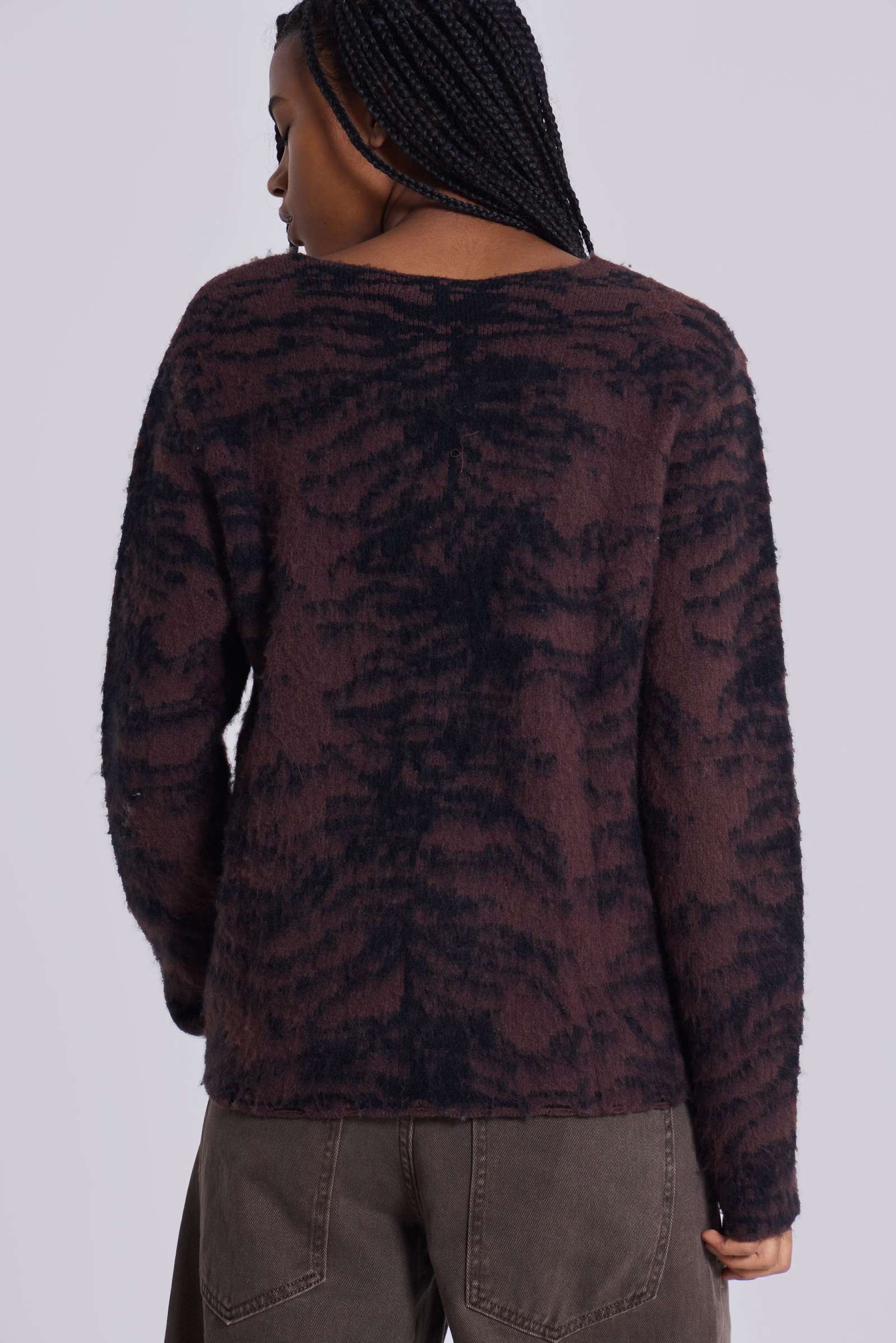 【限定価格セール！】 Jumper Knit Brushed Tiger Brown | Clothing | London Jaded トップス