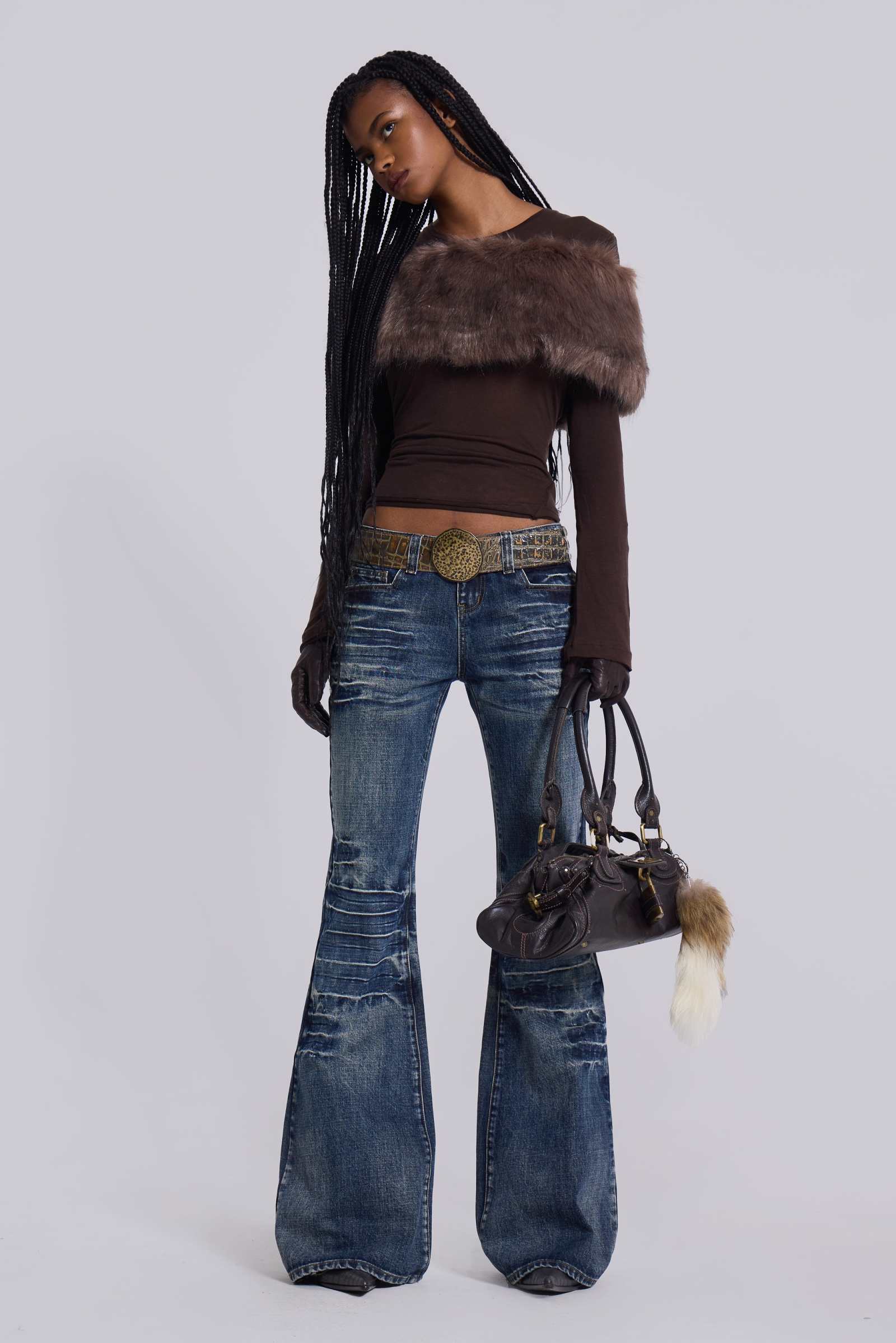 Shop Mid Blue Drift Jeans Jaded London