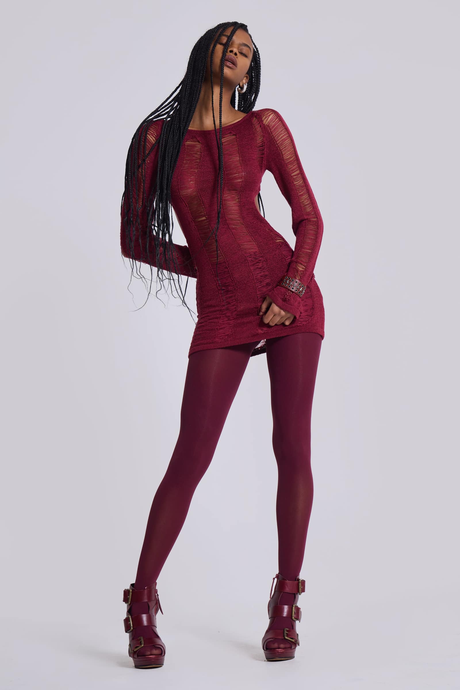 Shop Burgundy Umbra Mini Dress | Jaded London | Clothing Shop Burgundy Umbra Mini Dress | Jaded London | Clothing