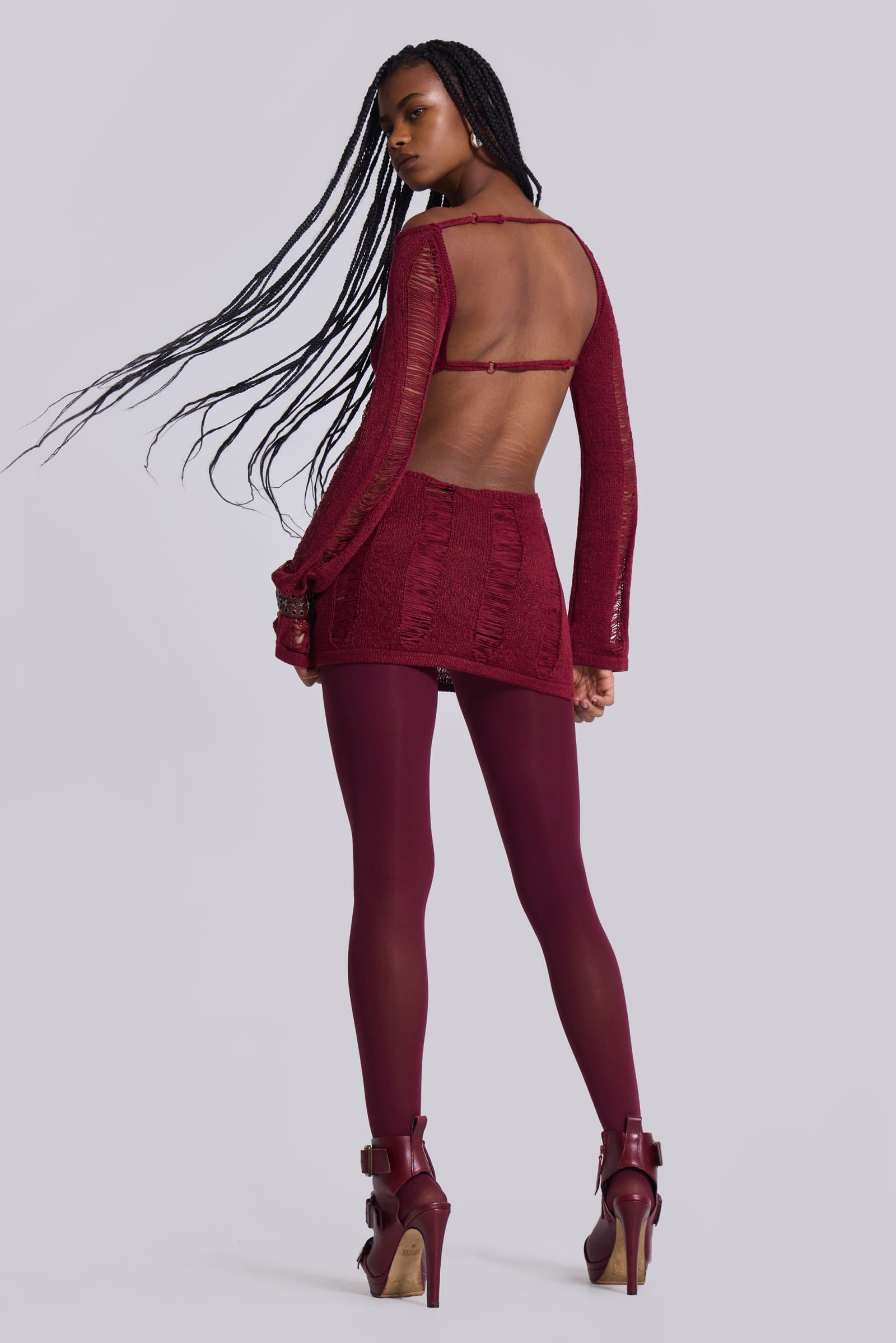 Shop Burgundy Umbra Mini Dress | Jaded London | Clothing Shop Burgundy Umbra Mini Dress | Jaded London | Clothing