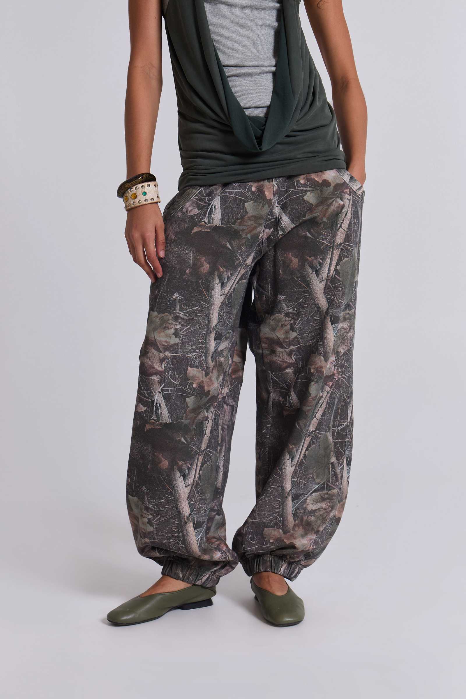 Woodland Camo Baggy Cuffed Monster Joggers