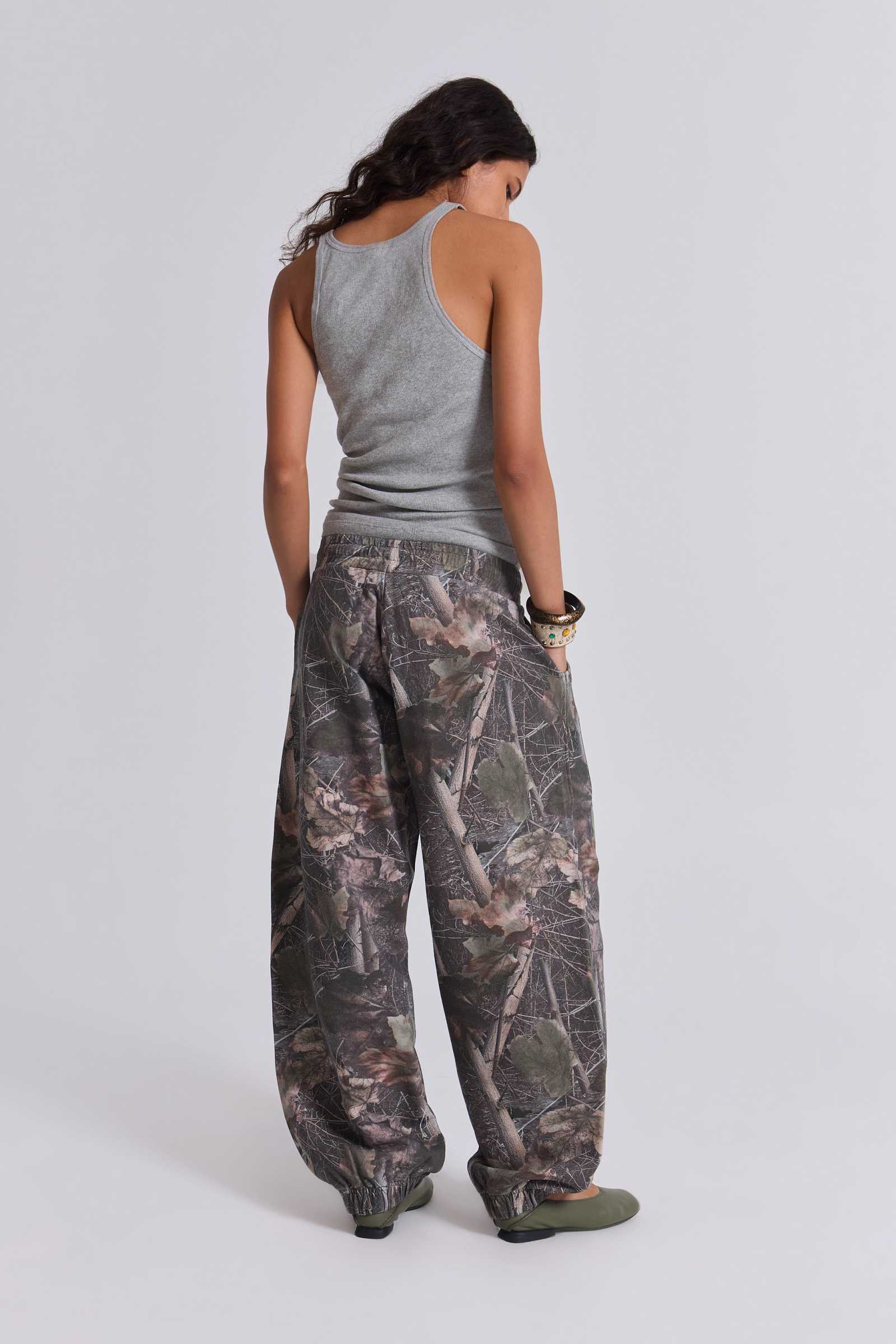 Woodland Camo Baggy Cuffed Monster Joggers