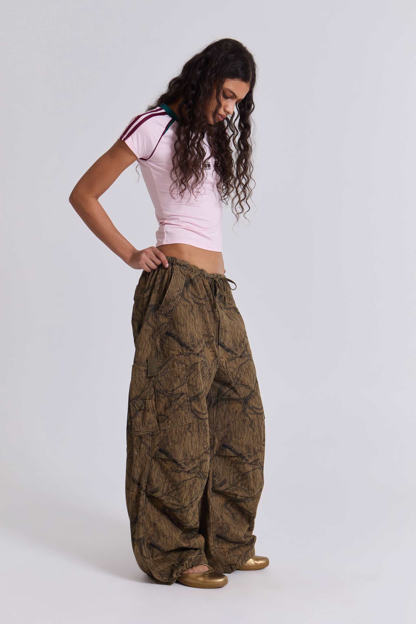Forest Camo Parachute Pants