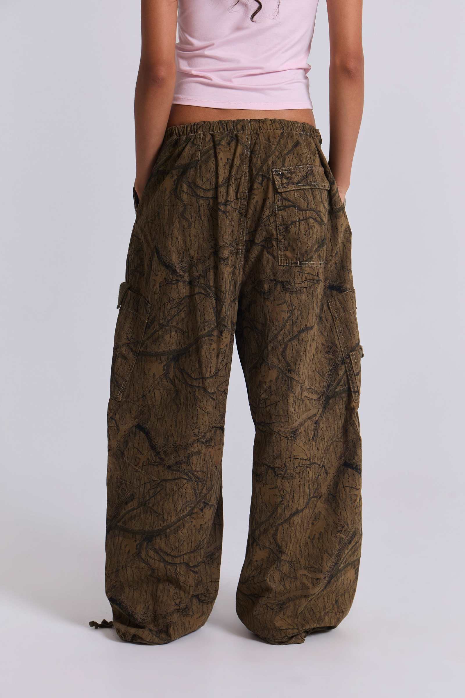 Forest Camo Parachute Pants