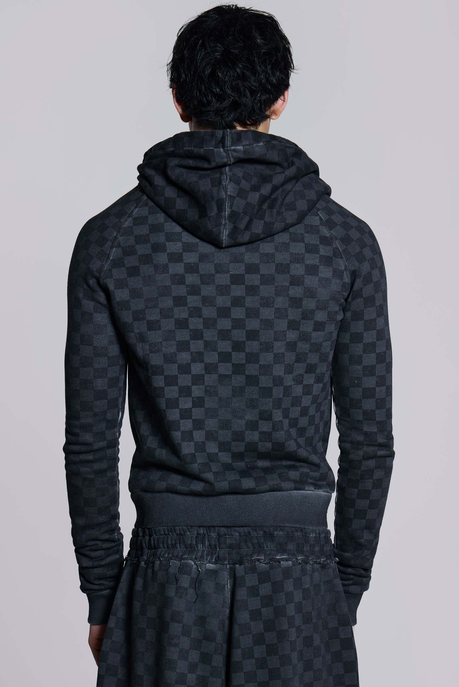 Checkerboard Mini Monster Hoodie
