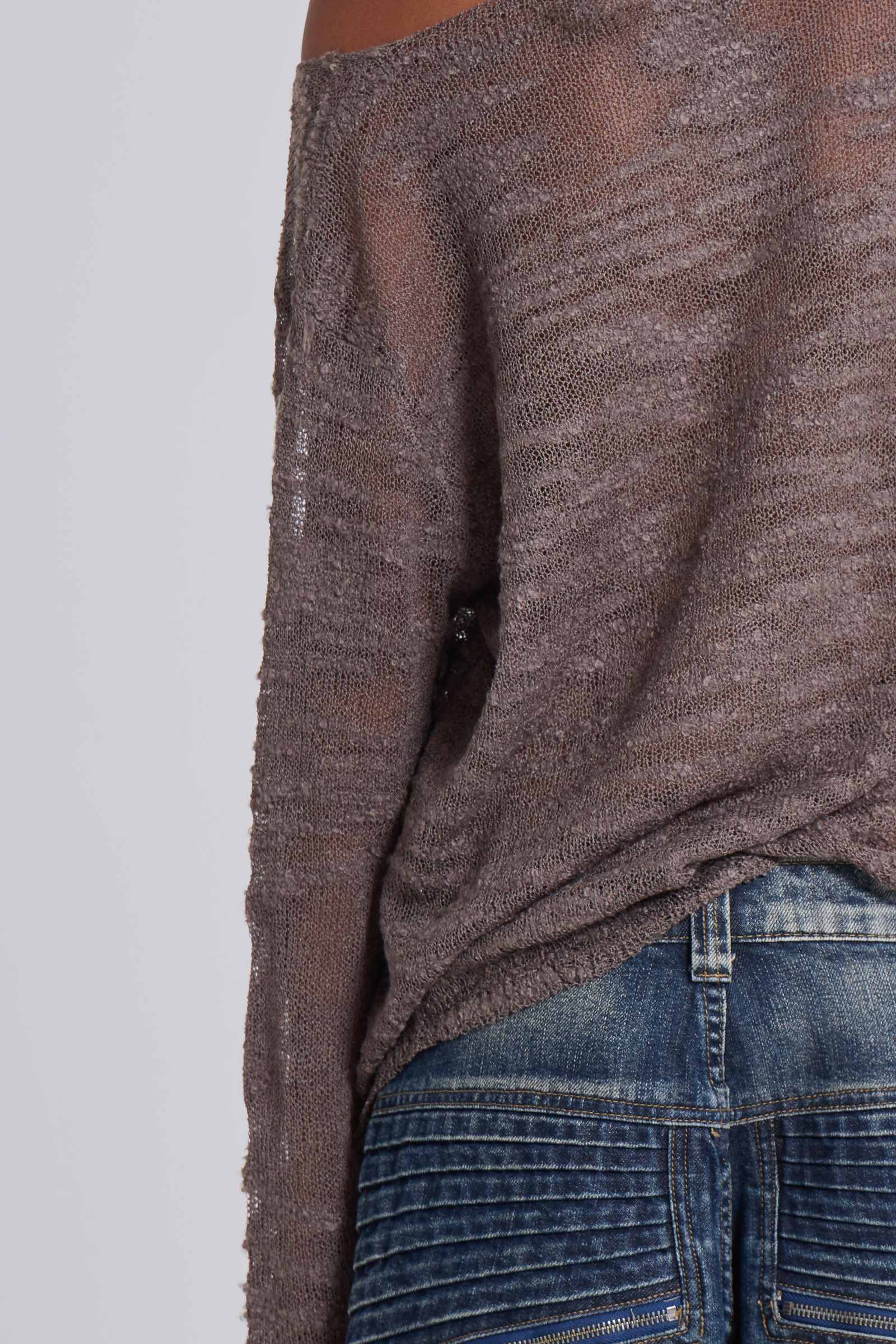 Taupe Stray Knit | Jaded London | Clothing