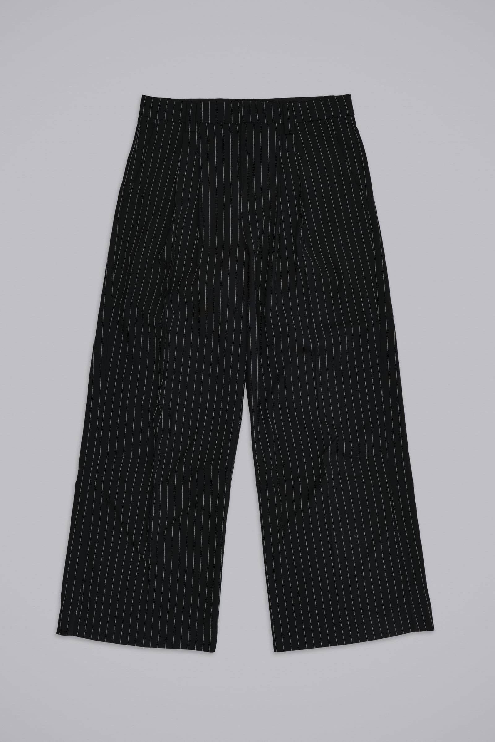 Black Pinstripe Goliath Pants