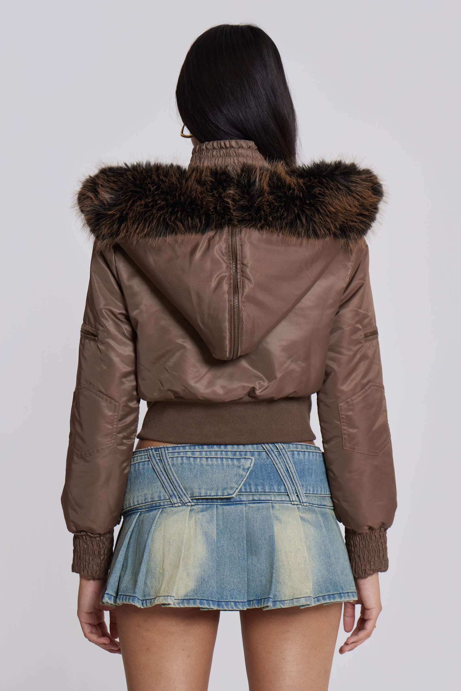 Ludlow Denim Mini Skirt