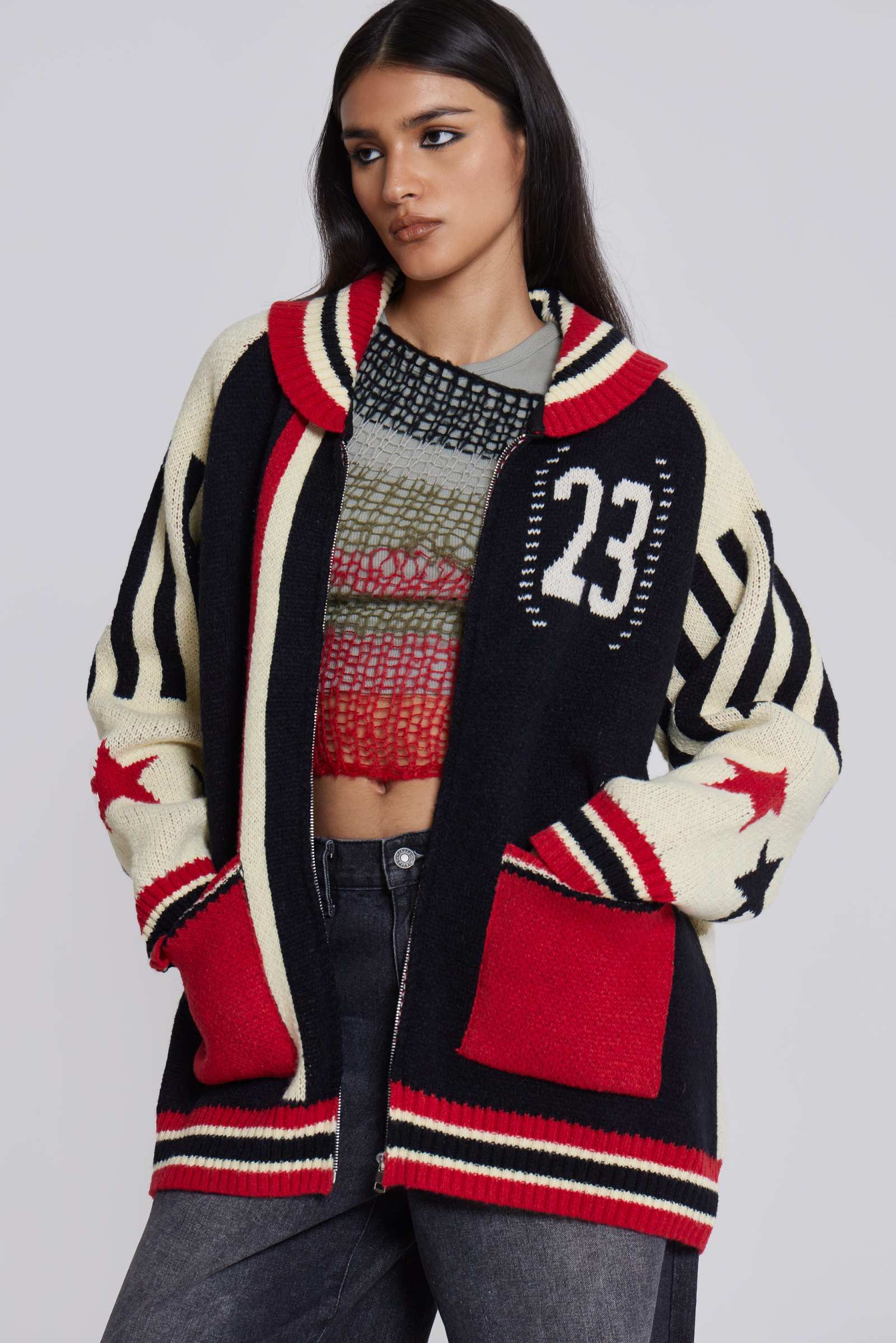 Team 23 Knitted Zip Through